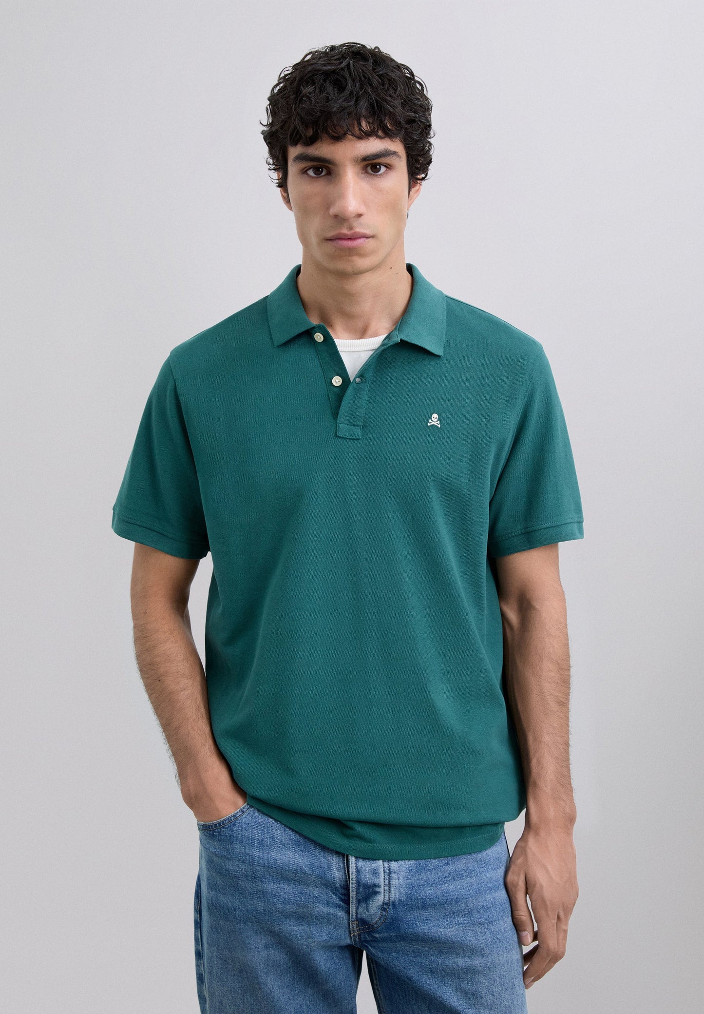 EMBROIDERED PIQUÉ POLO SHIRT