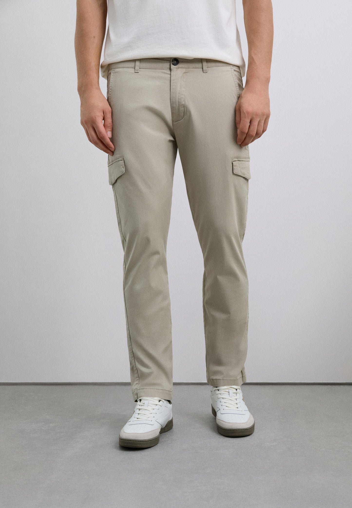 SLIM FIT CARGO TROUSERS