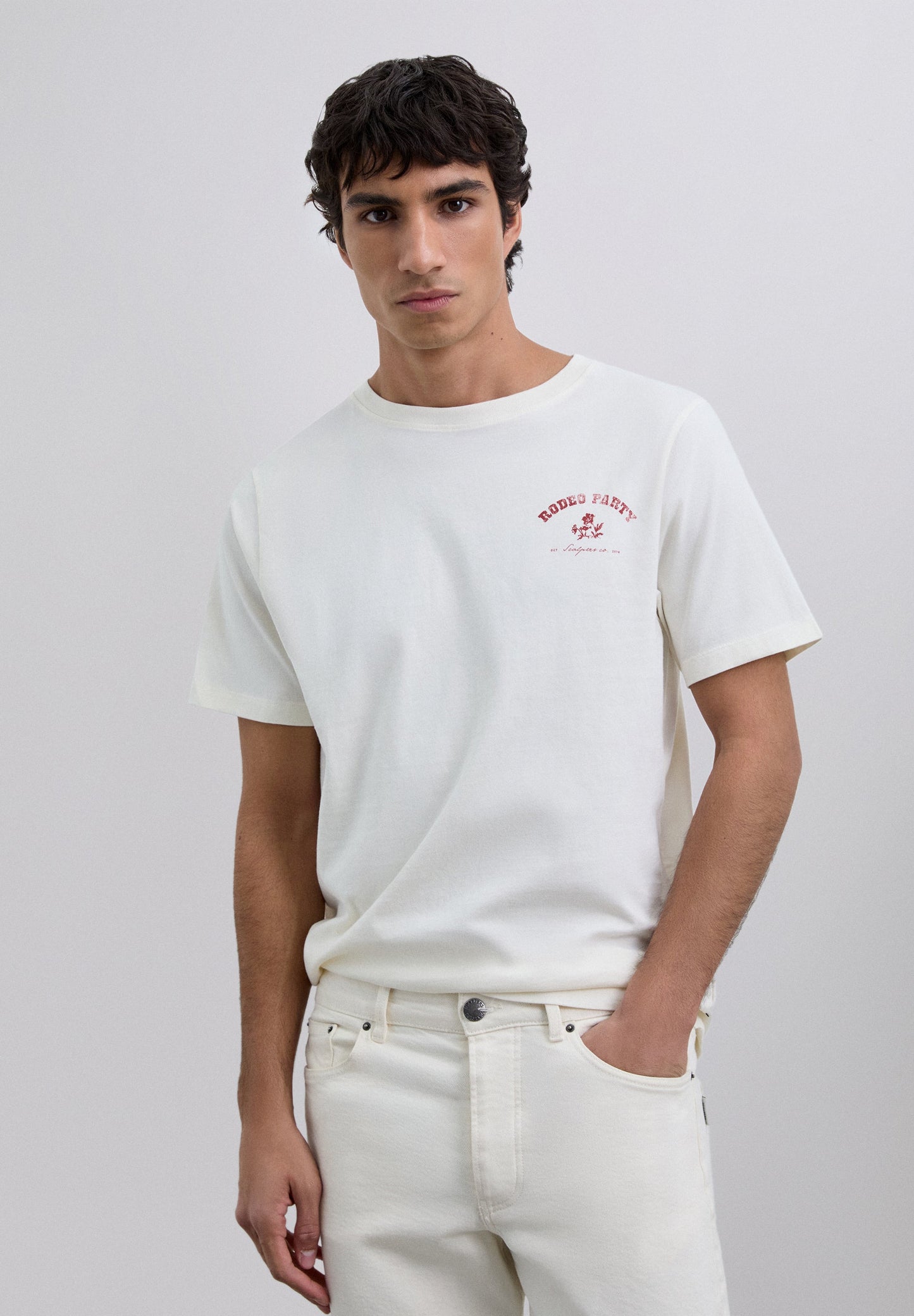 T-SHIRT WITH LOGO PRINT