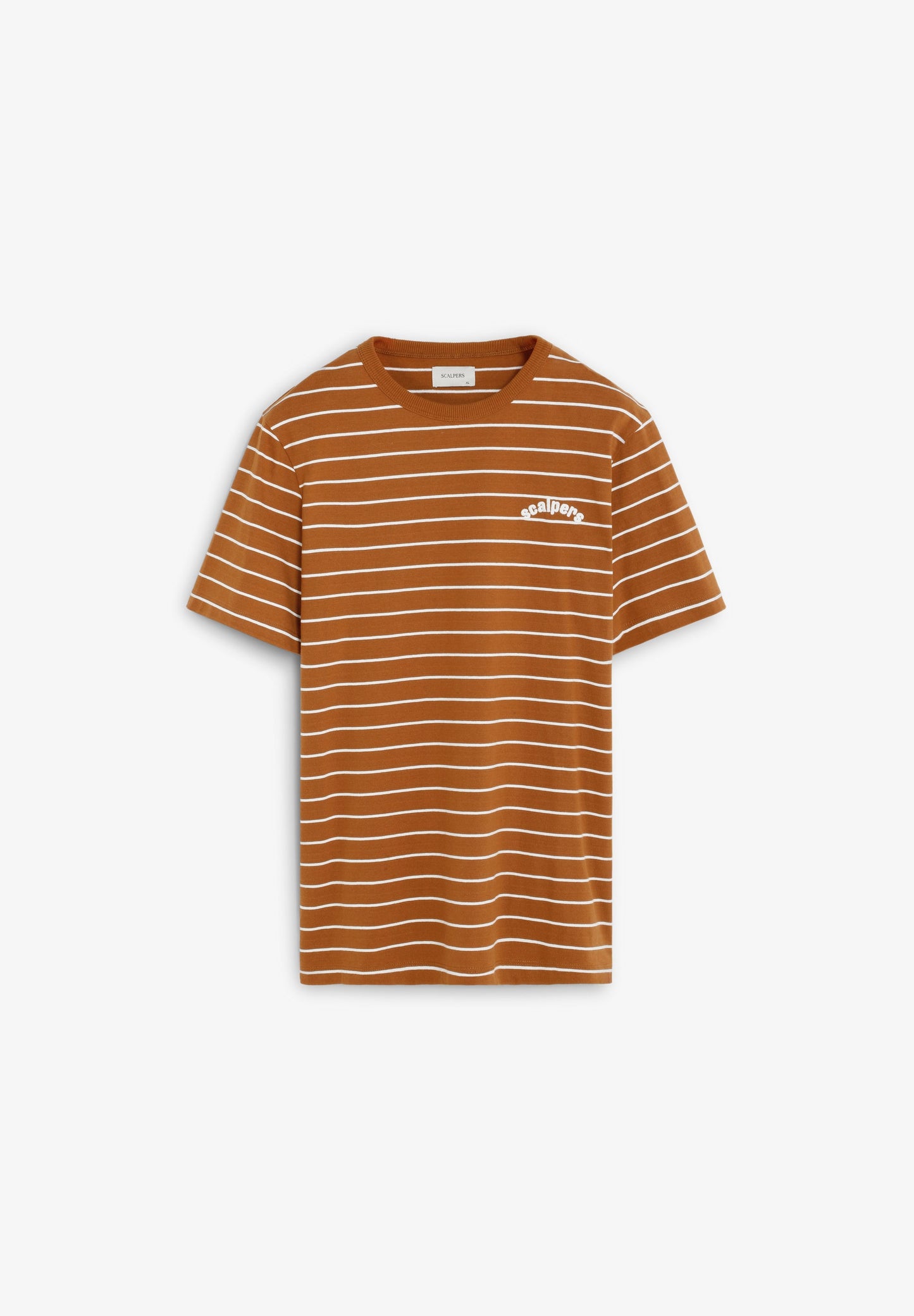 STRIPED LOGO PRINT T-SHIRT
