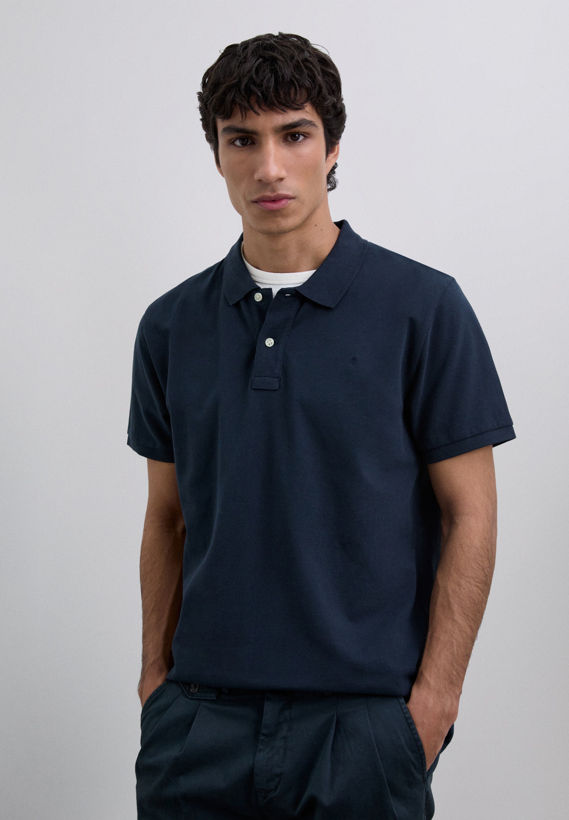BASIC POLO SHIRT WITH SKULL