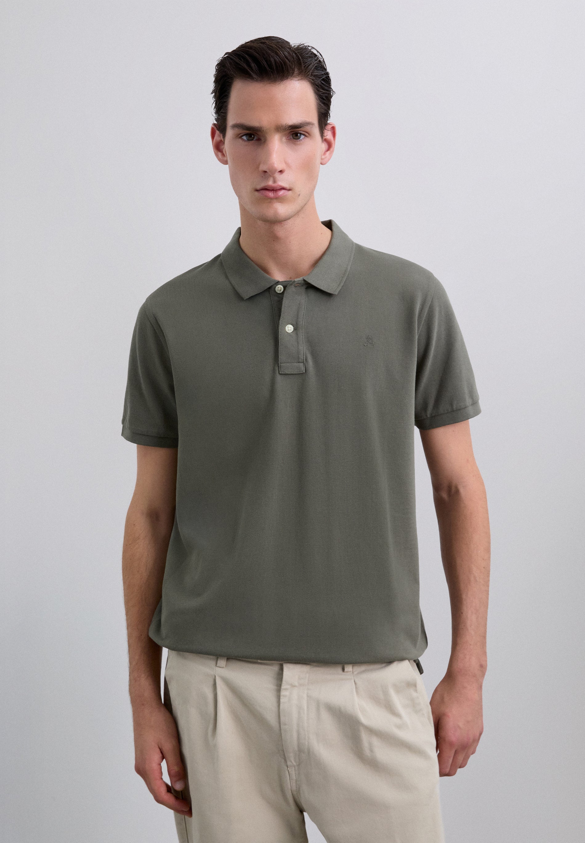 BASIC POLO SHIRT WITH SKULL