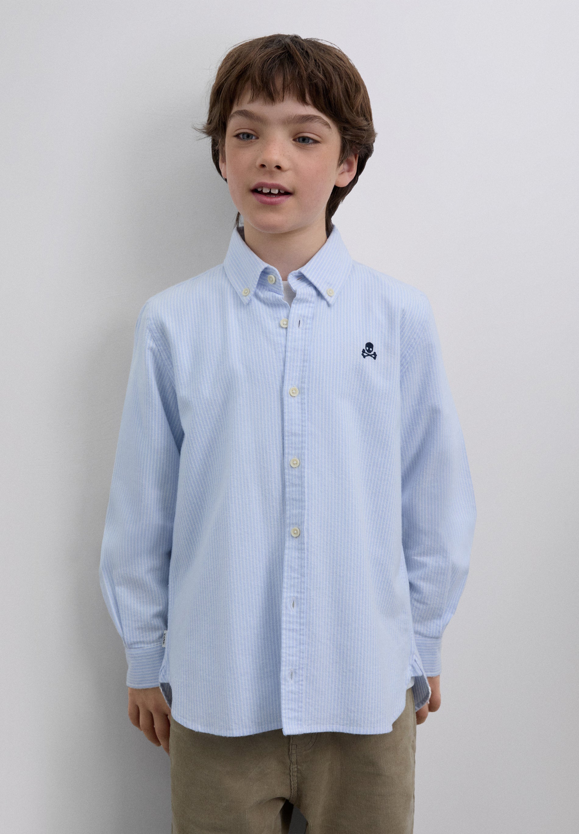 OXFORD SHIRT WITH SKULL