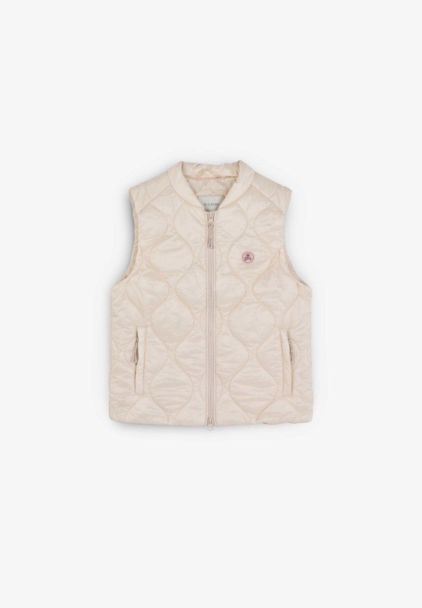 PUFFER VEST WITH SKULL