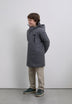 LONG PARKA WITH SIDE PATCH