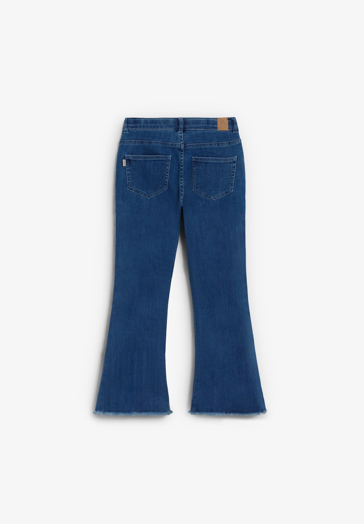FLARED DENIM TROUSERS