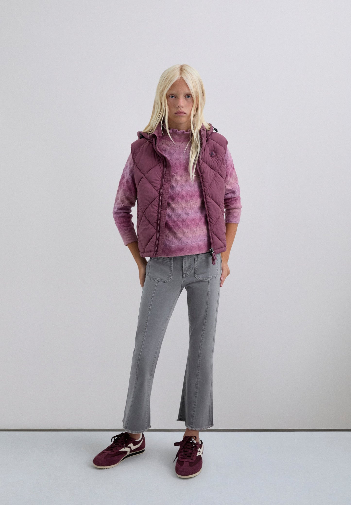 SKULL PUFFER VEST WITH HOOD