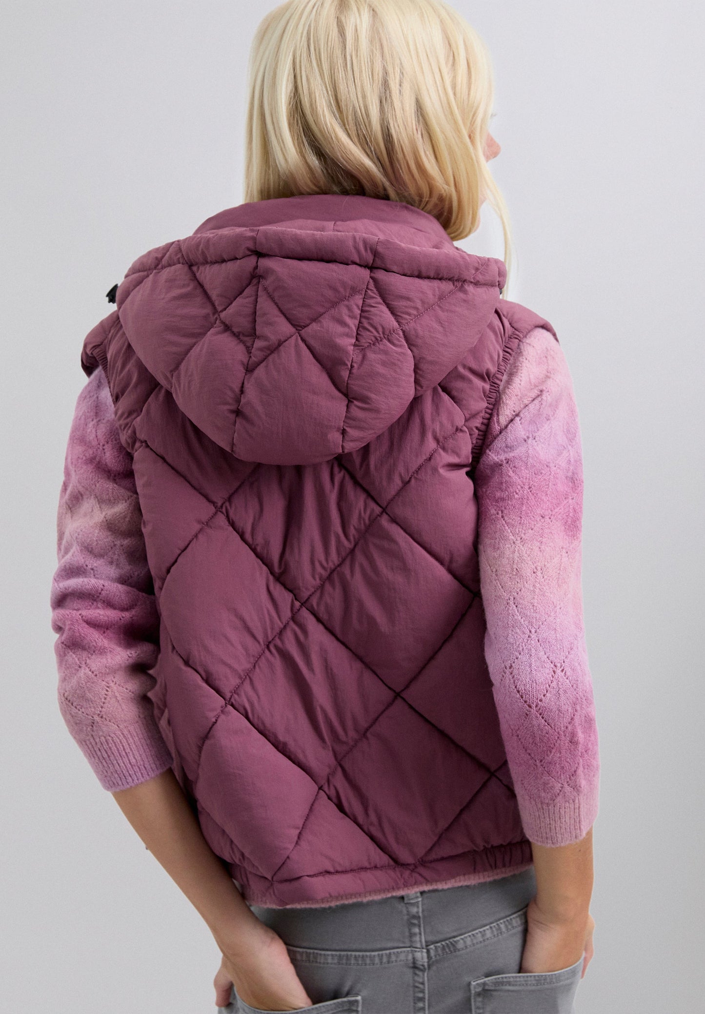 SKULL PUFFER VEST WITH HOOD