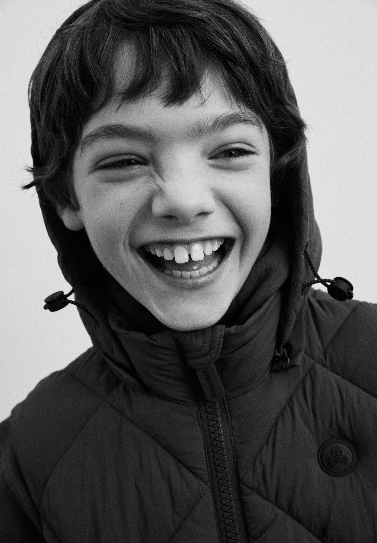 SKULL PUFFER VEST WITH HOOD