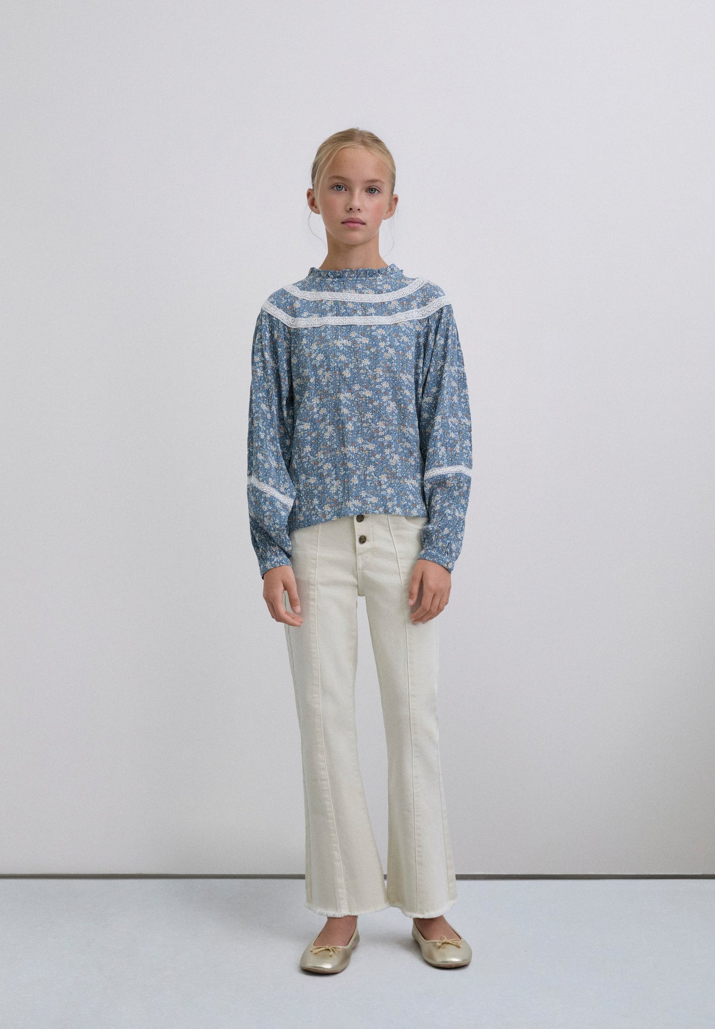 BLOUSE PRINT CONTRAST