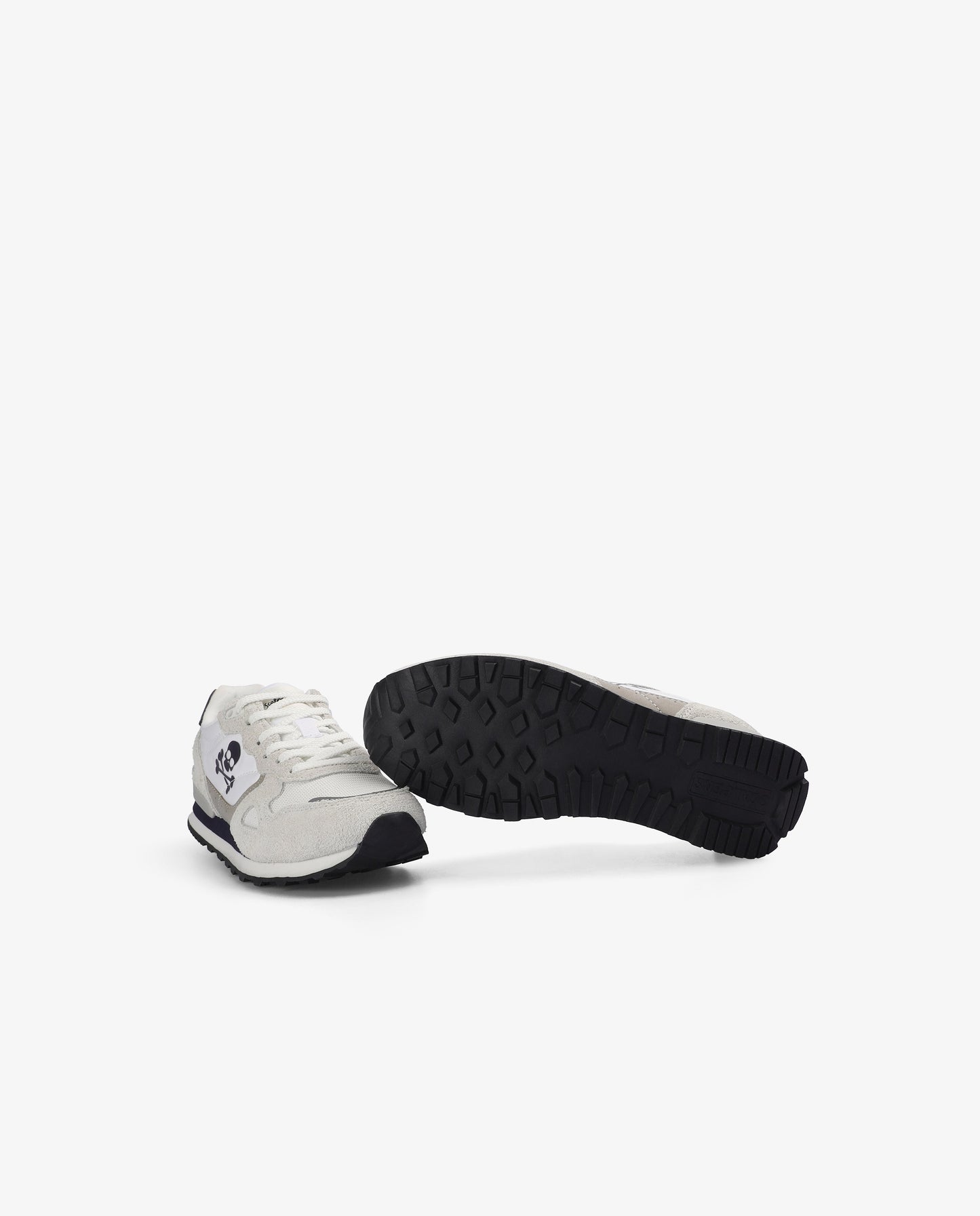 LEATHER SNEAKERS WITH SIDE SKULL