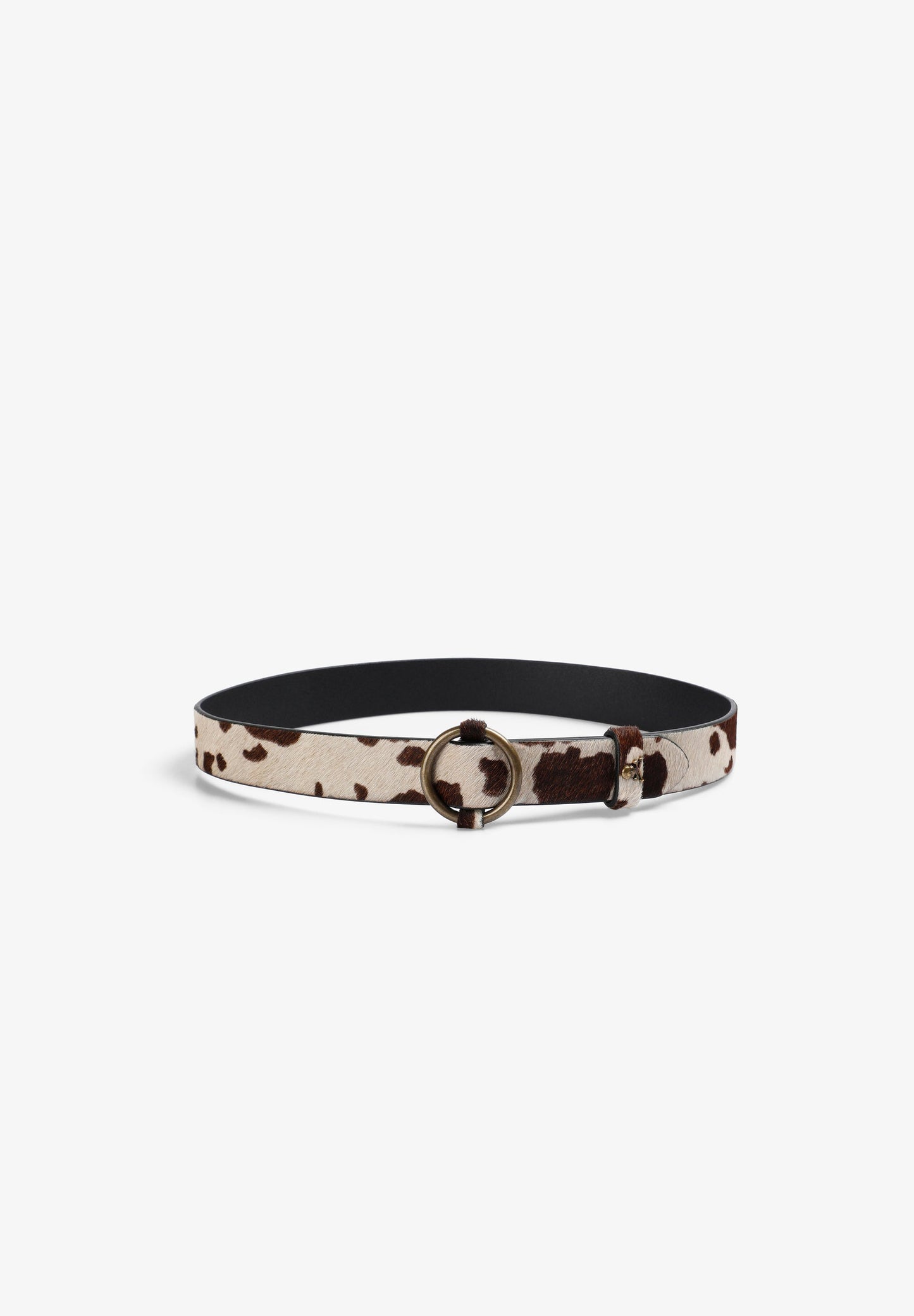 ANIMAL PRINT LEATHER BELT