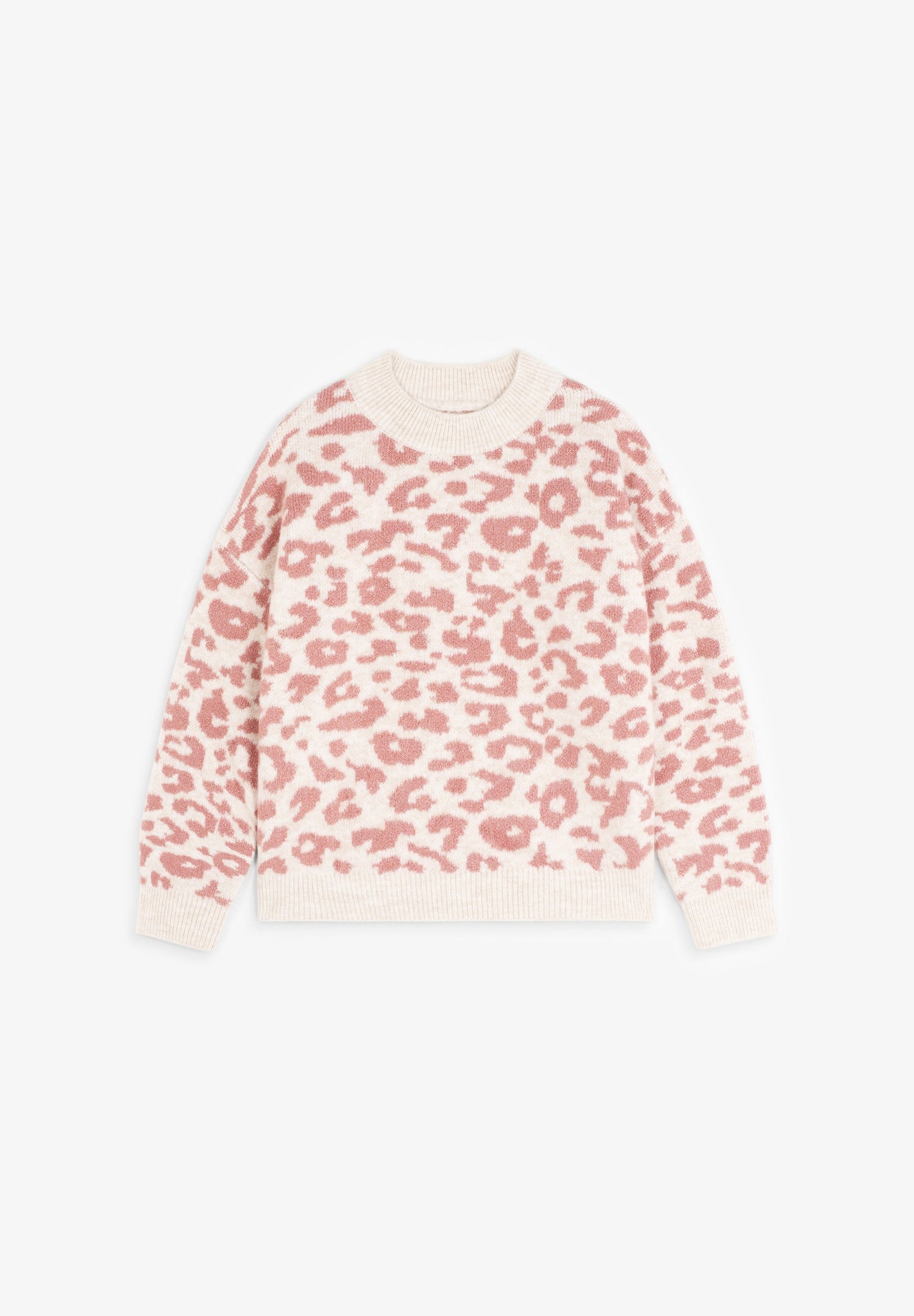 ANIMAL PRINT KNIT SWEATER