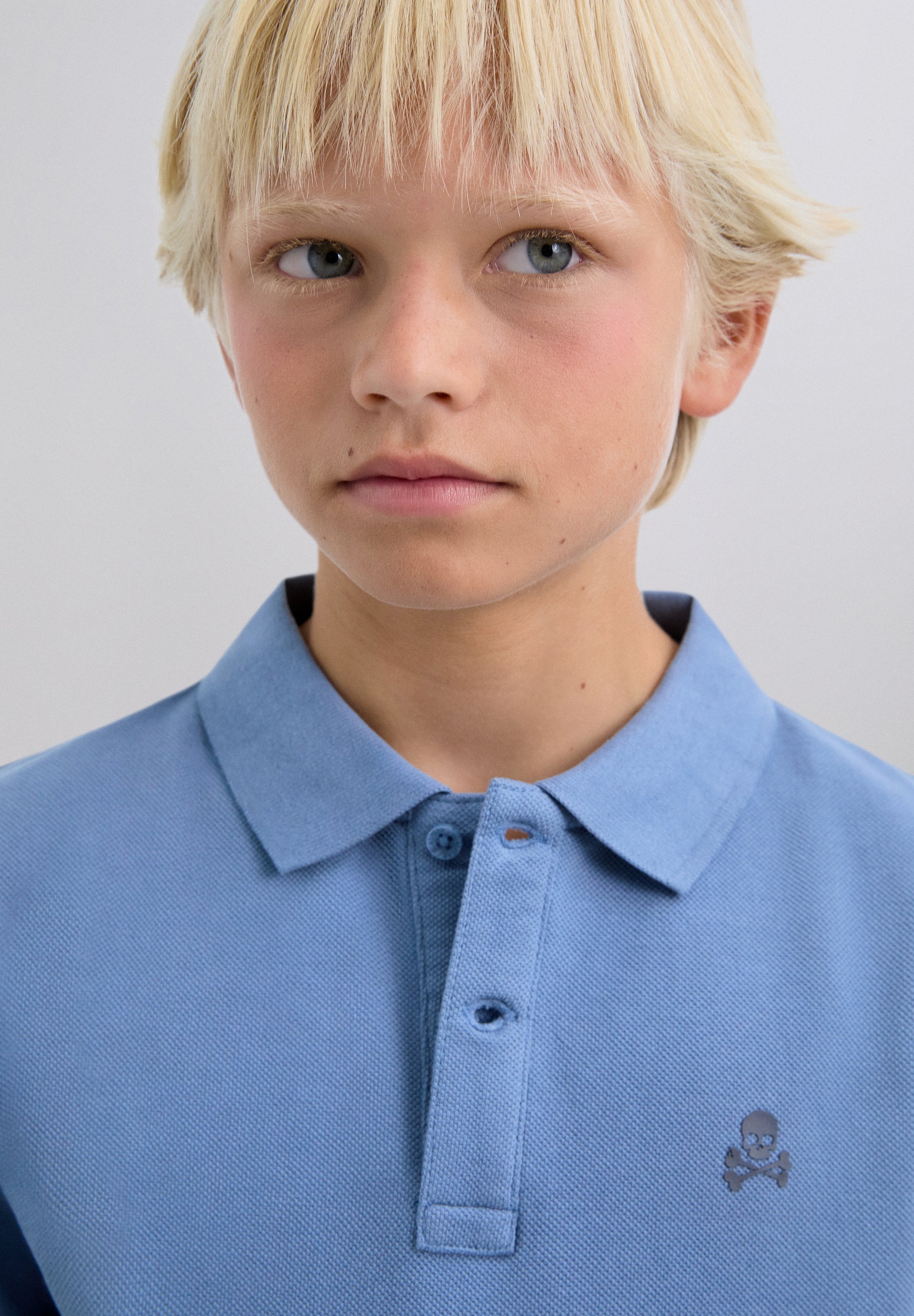 BASIC POLO SHIRT WITH SKULL