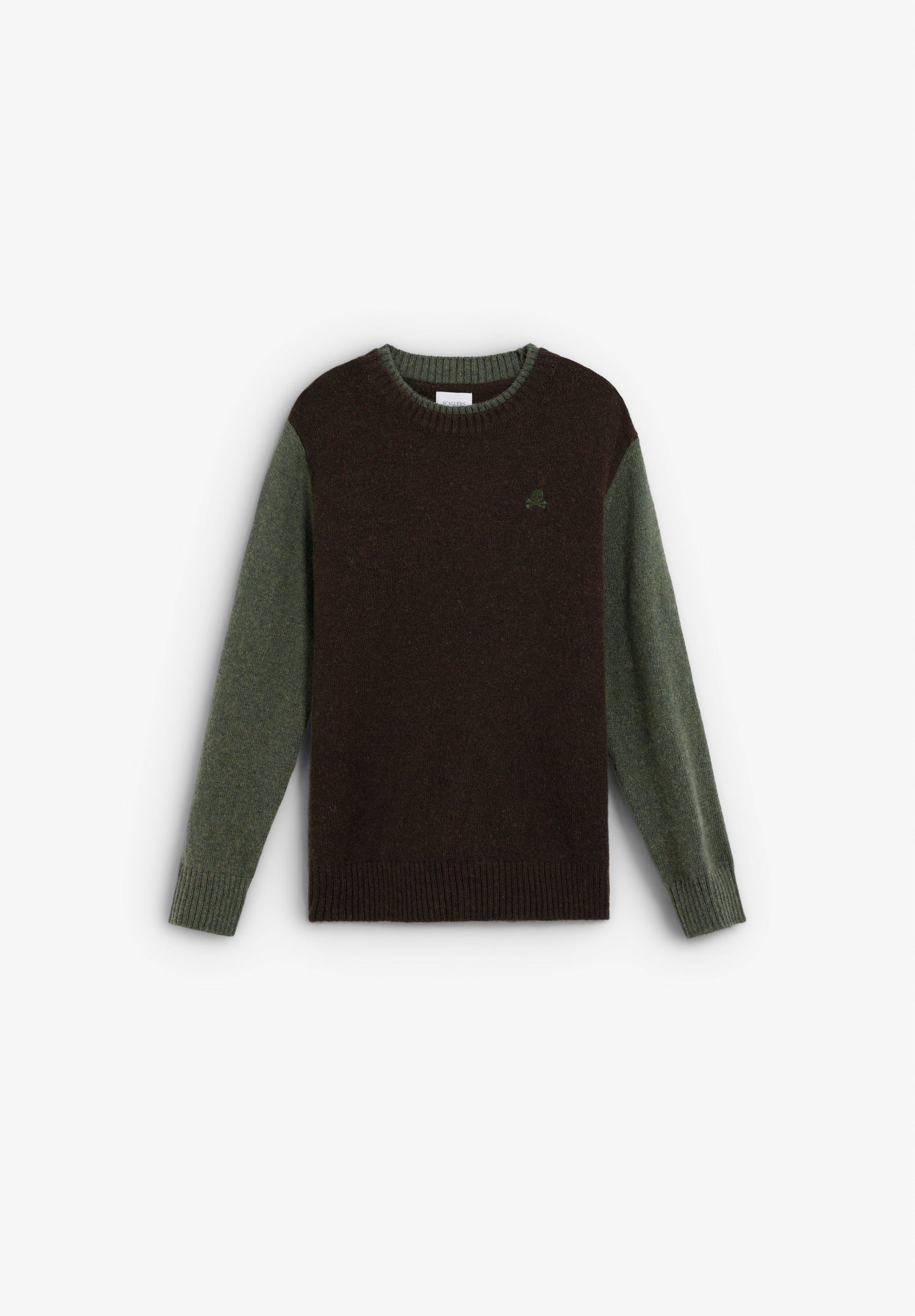 CONTRAST KNIT SWEATER