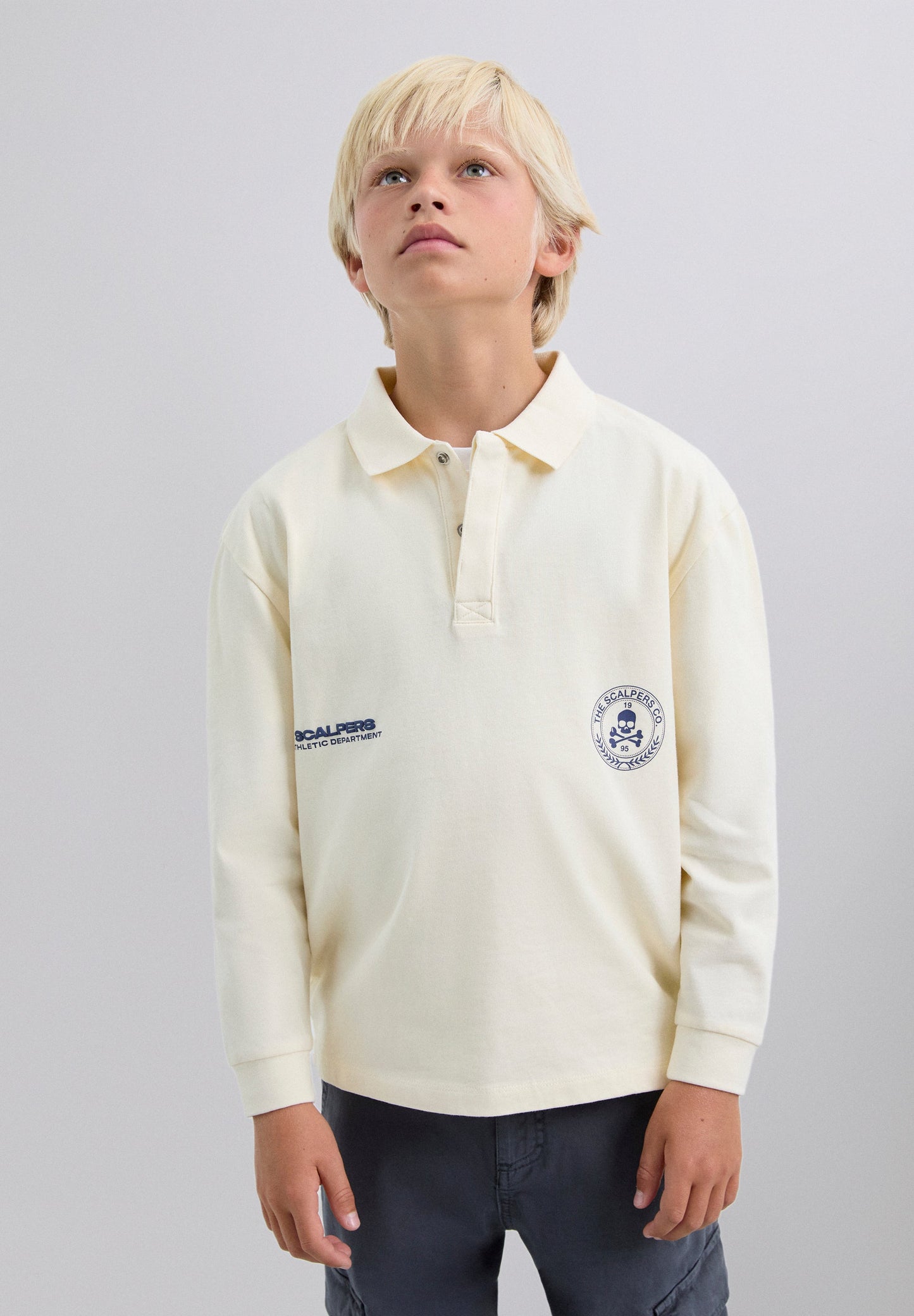 POLO PRINT LANGE MOUW