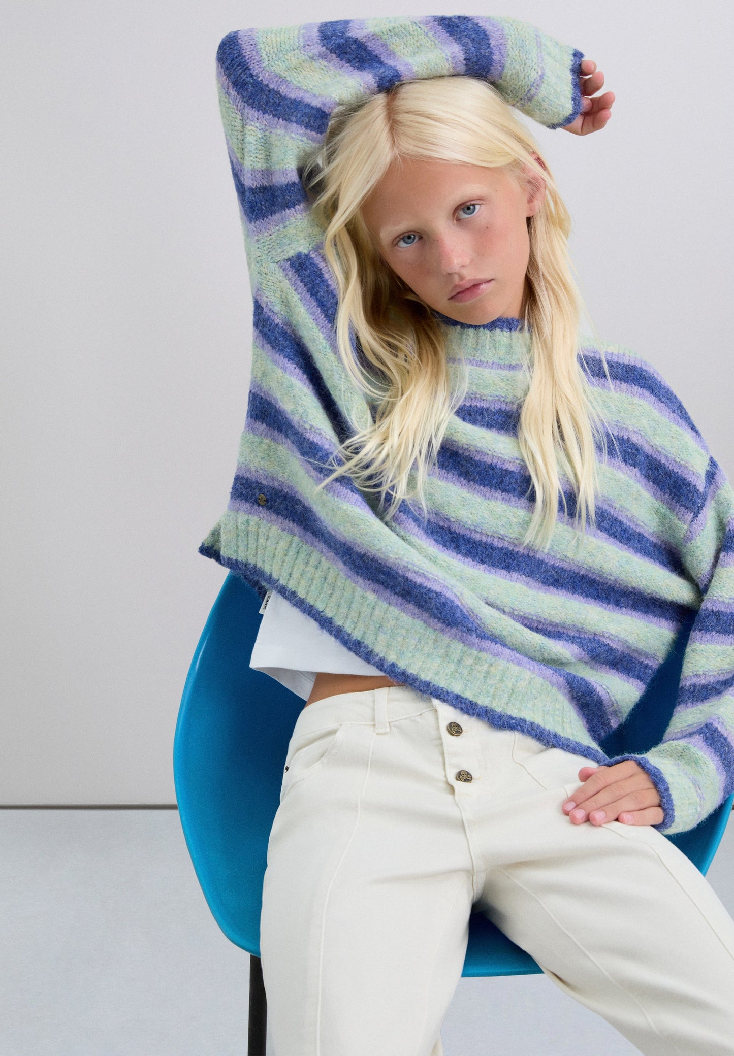 STRIPED KNIT SWEATER