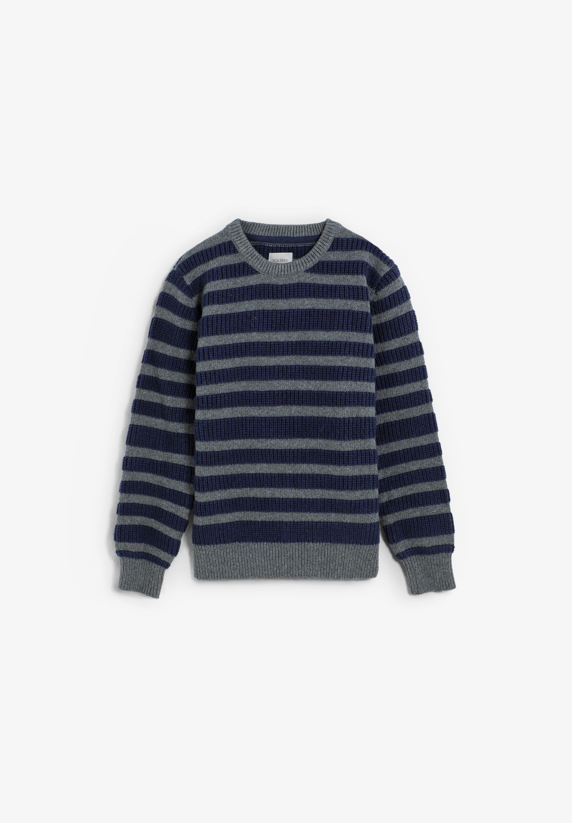 STRIPED ROUND NECK SWEATER