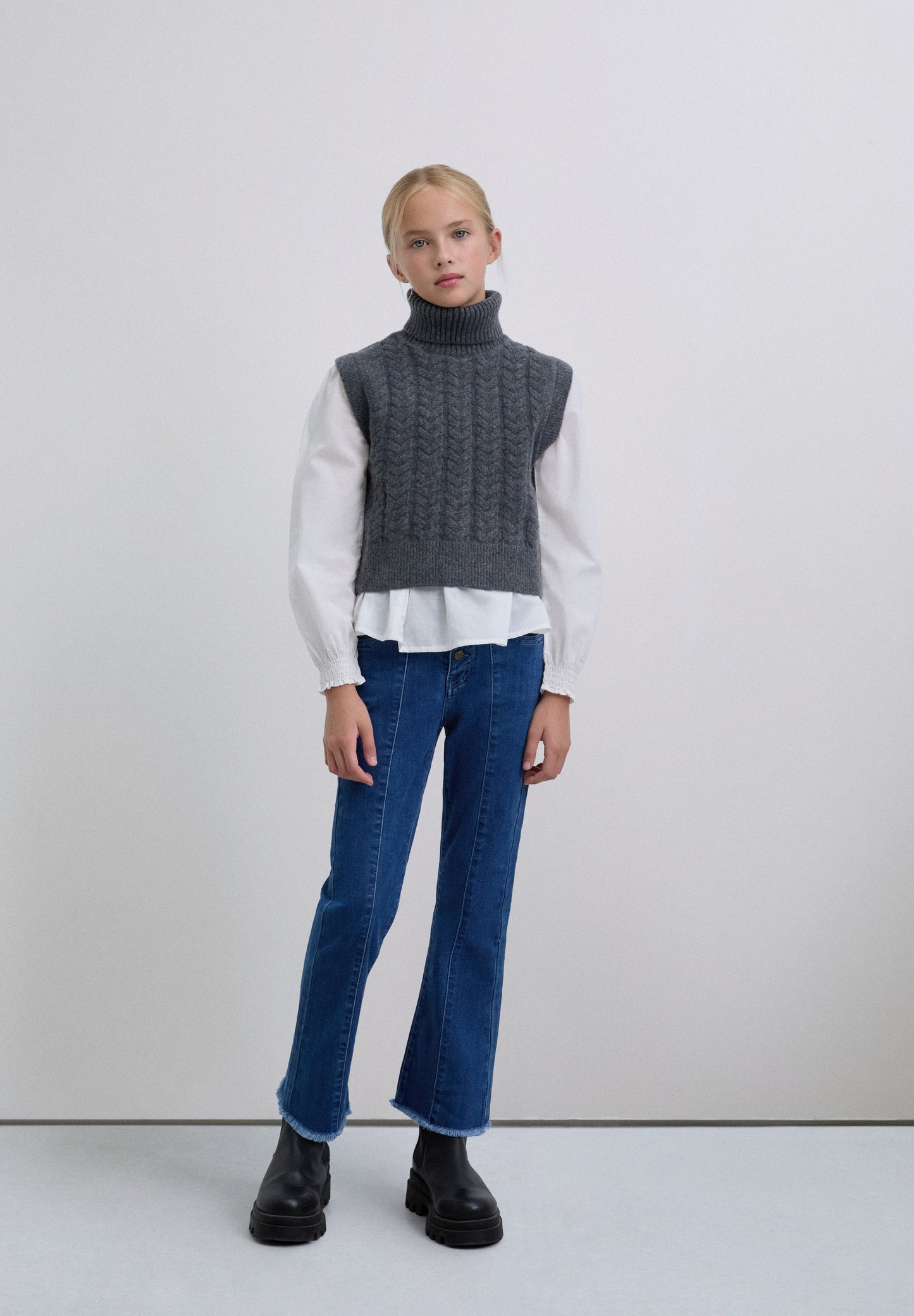 TRICOT GILET KRAAG