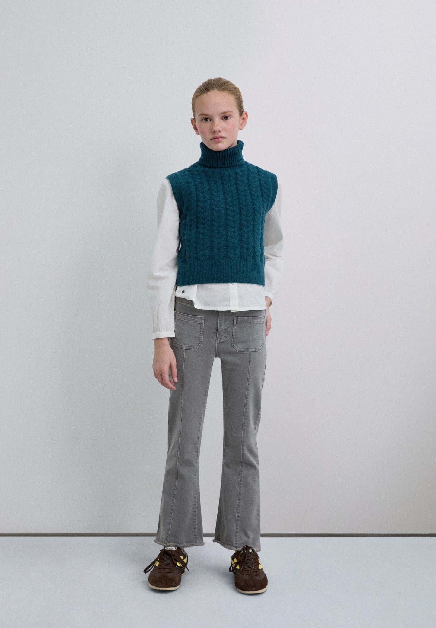 TRICOT GILET KRAAG