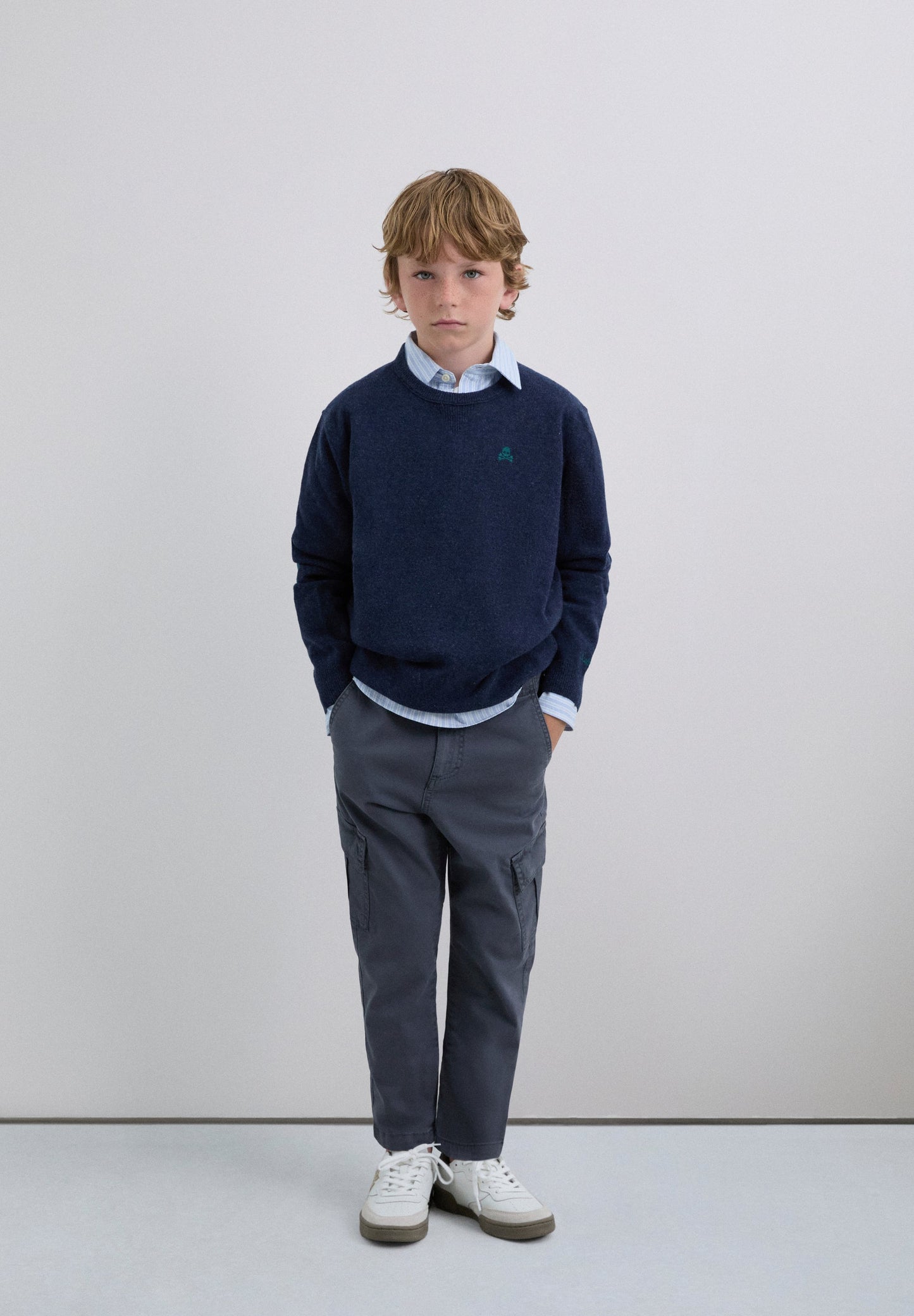 WOOL SWEATER WITH SKULL