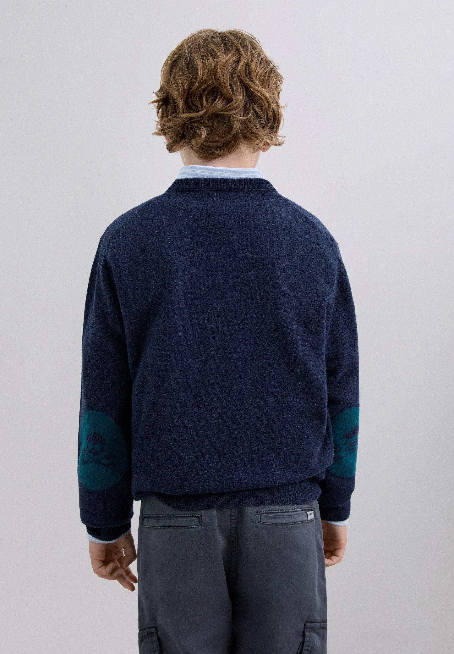 WOOL SWEATER WITH SKULL