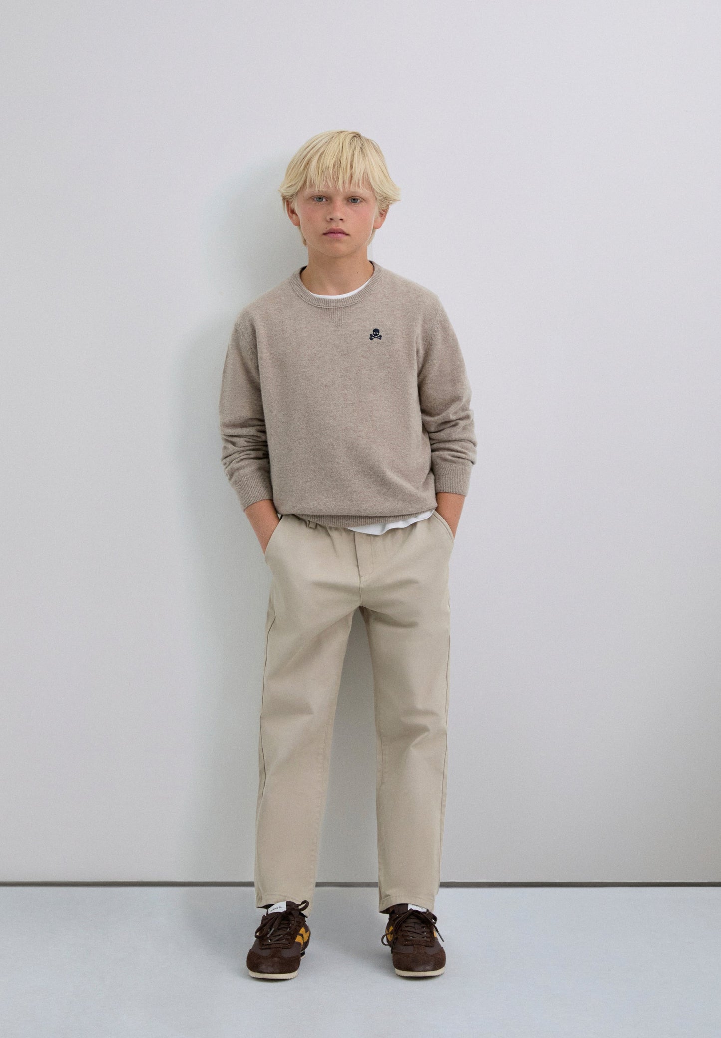 WOOL SWEATER WITH SKULL