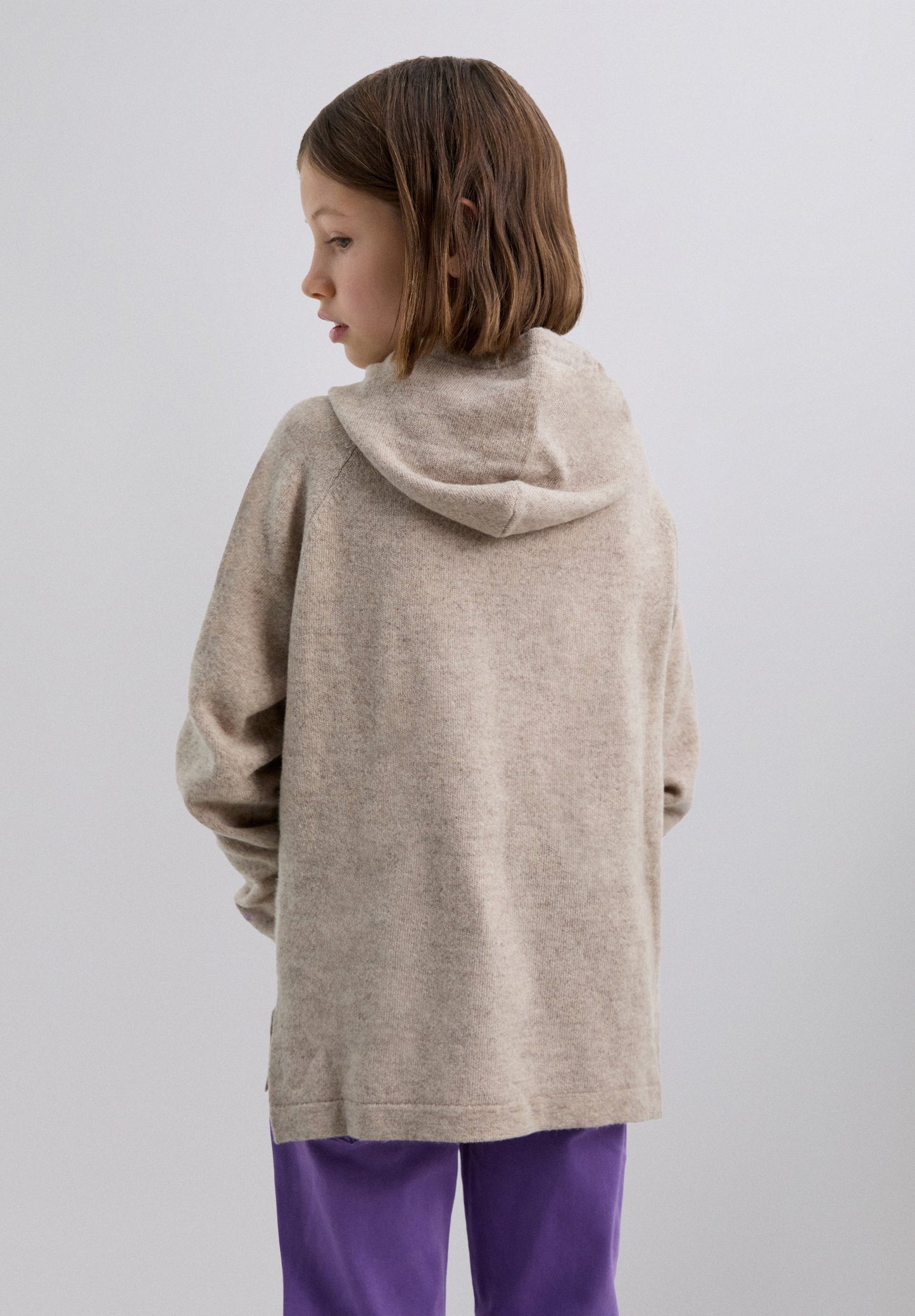 KNIT HOODIE WITH SKULL