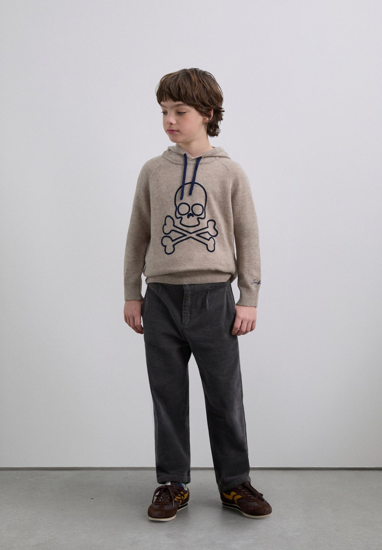 HOODED SKULL SWEATER