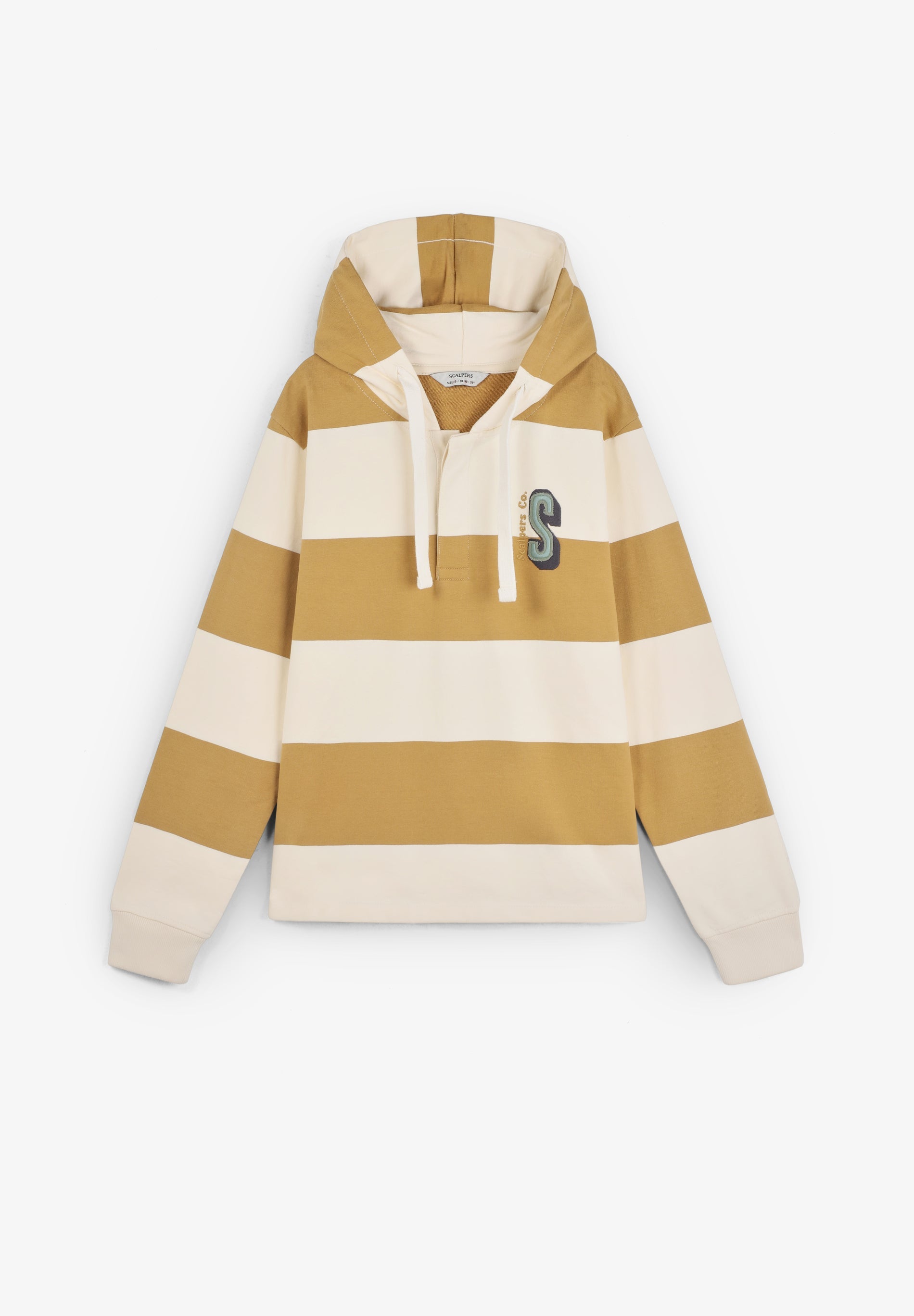 STRIPED HOODIE WITH SKULL