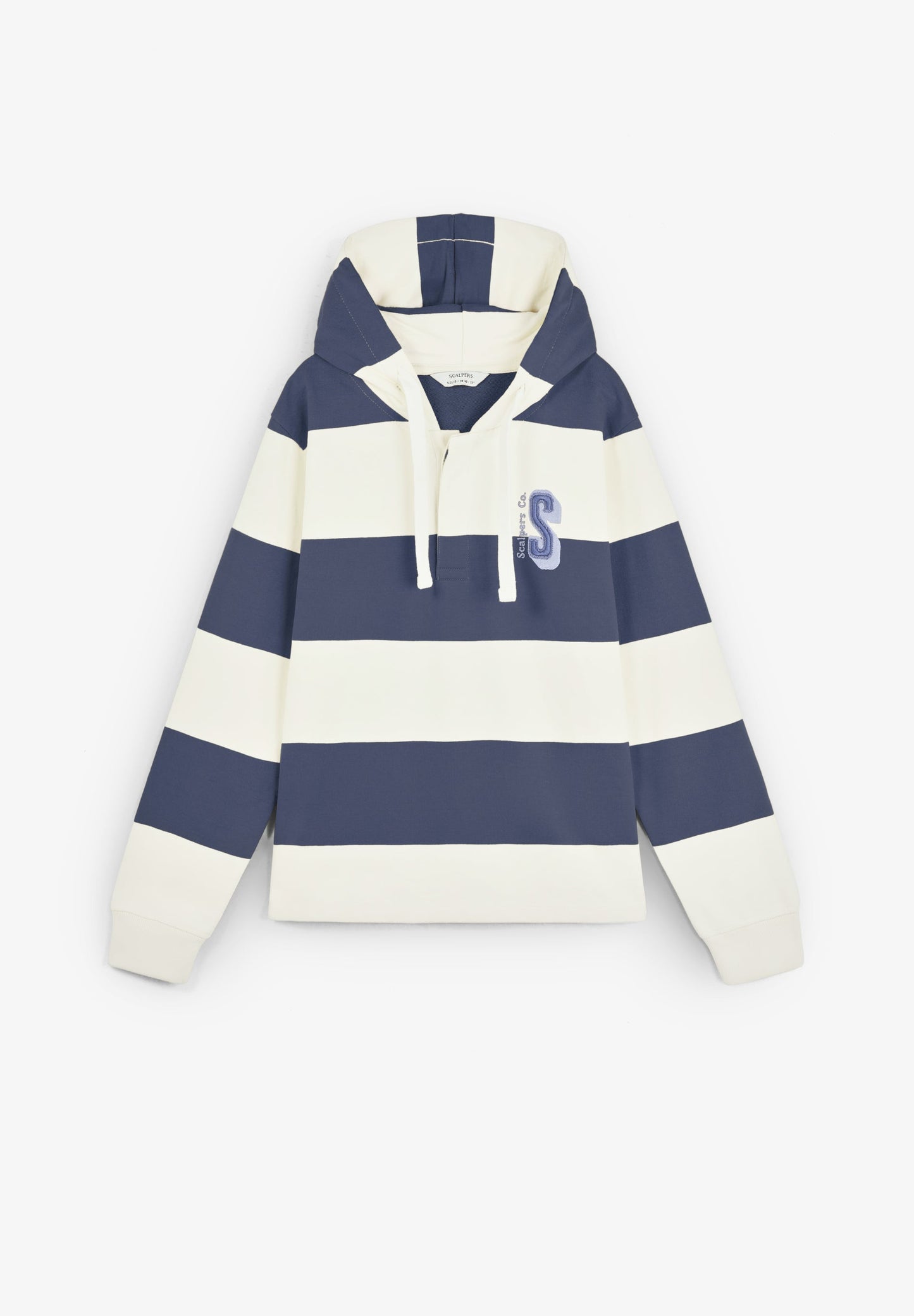 STRIPED HOODIE WITH SKULL