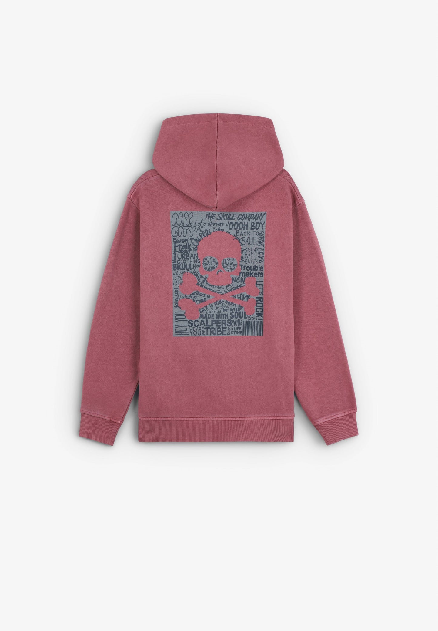 SKULL PRINT HOODIE