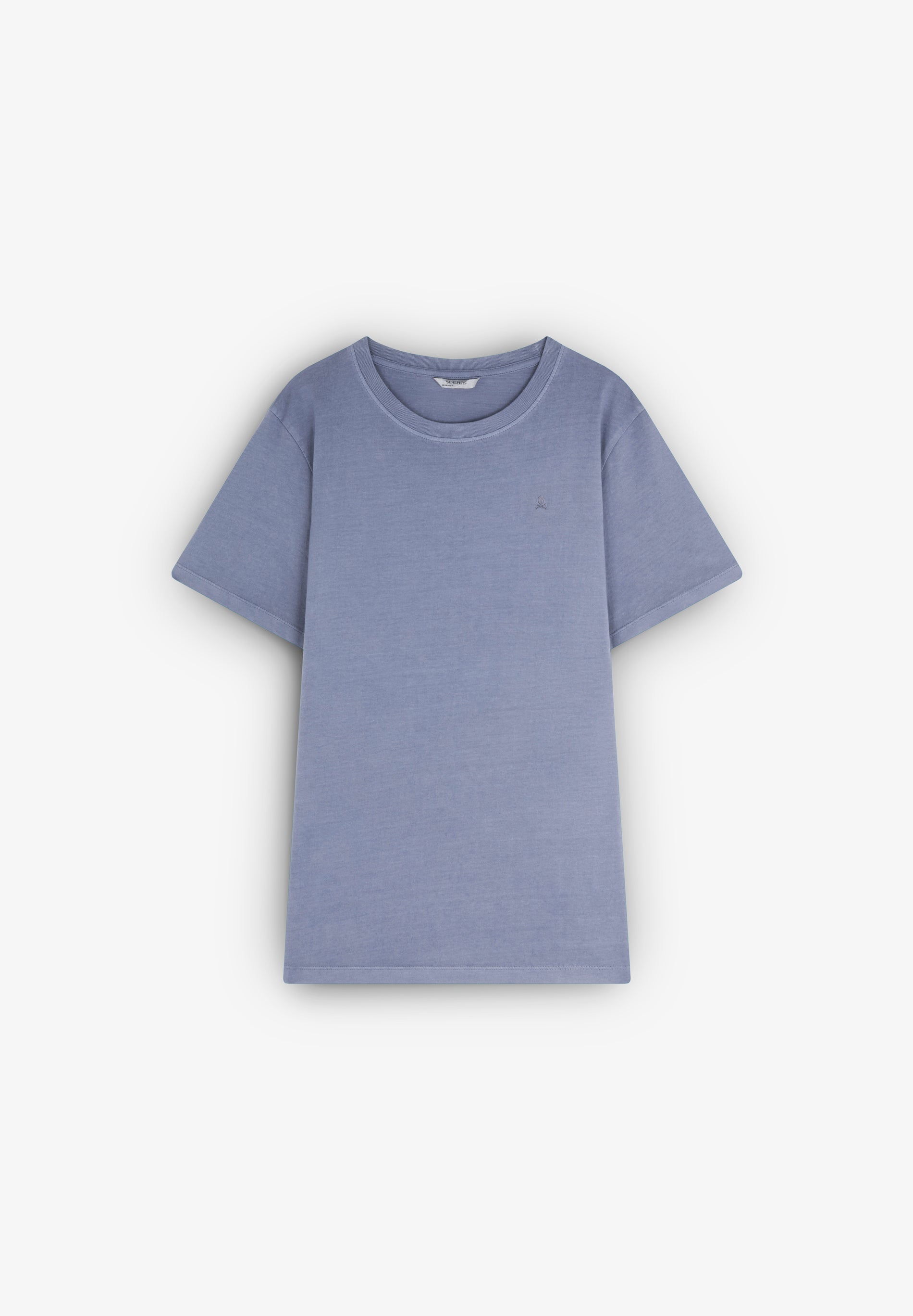 T-SHIRT WITH MATCHING EMBROIDERED SKULL