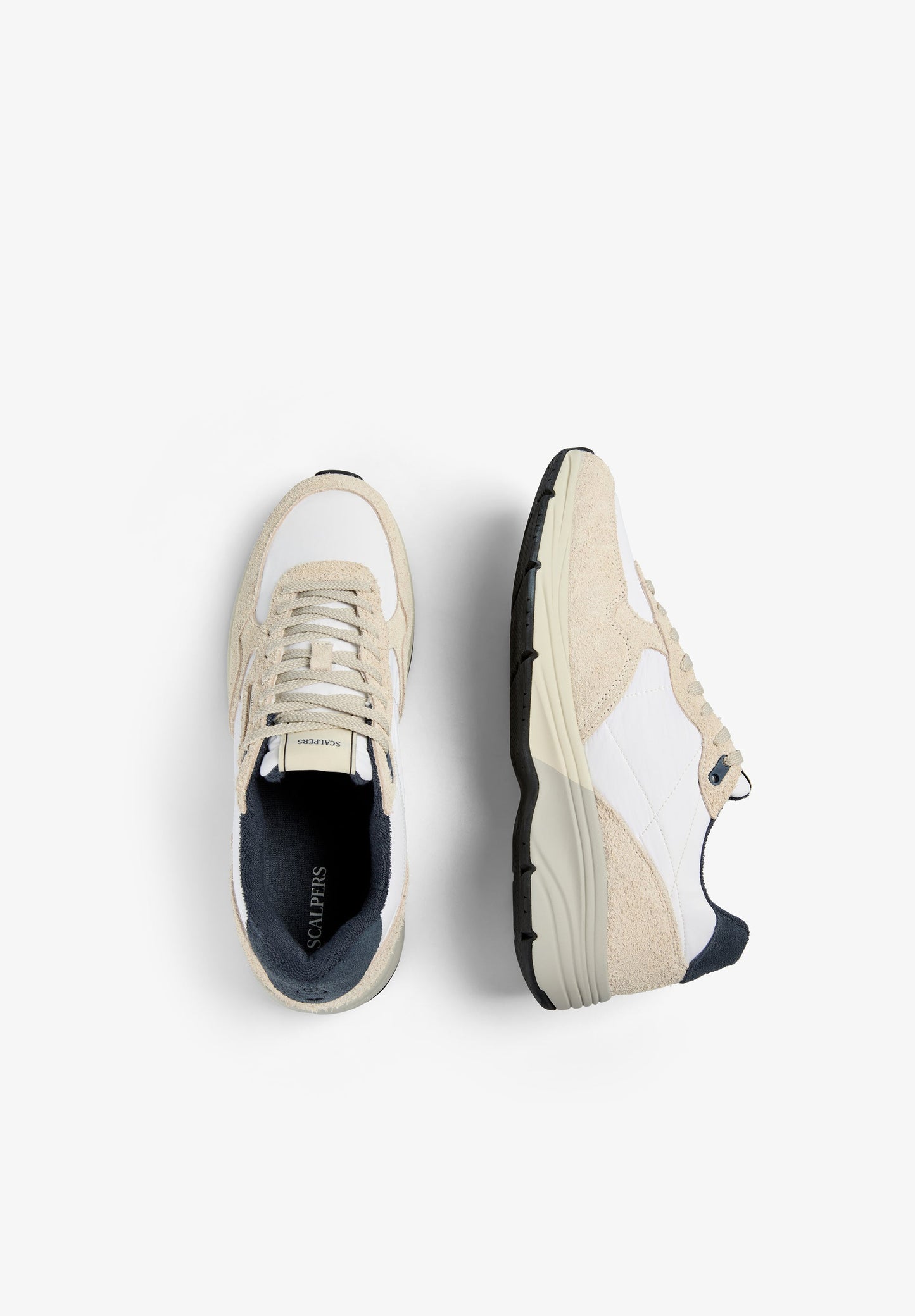 CONTRAST SUEDE SNEAKERS