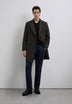 HERRINGBONE WOOL COAT