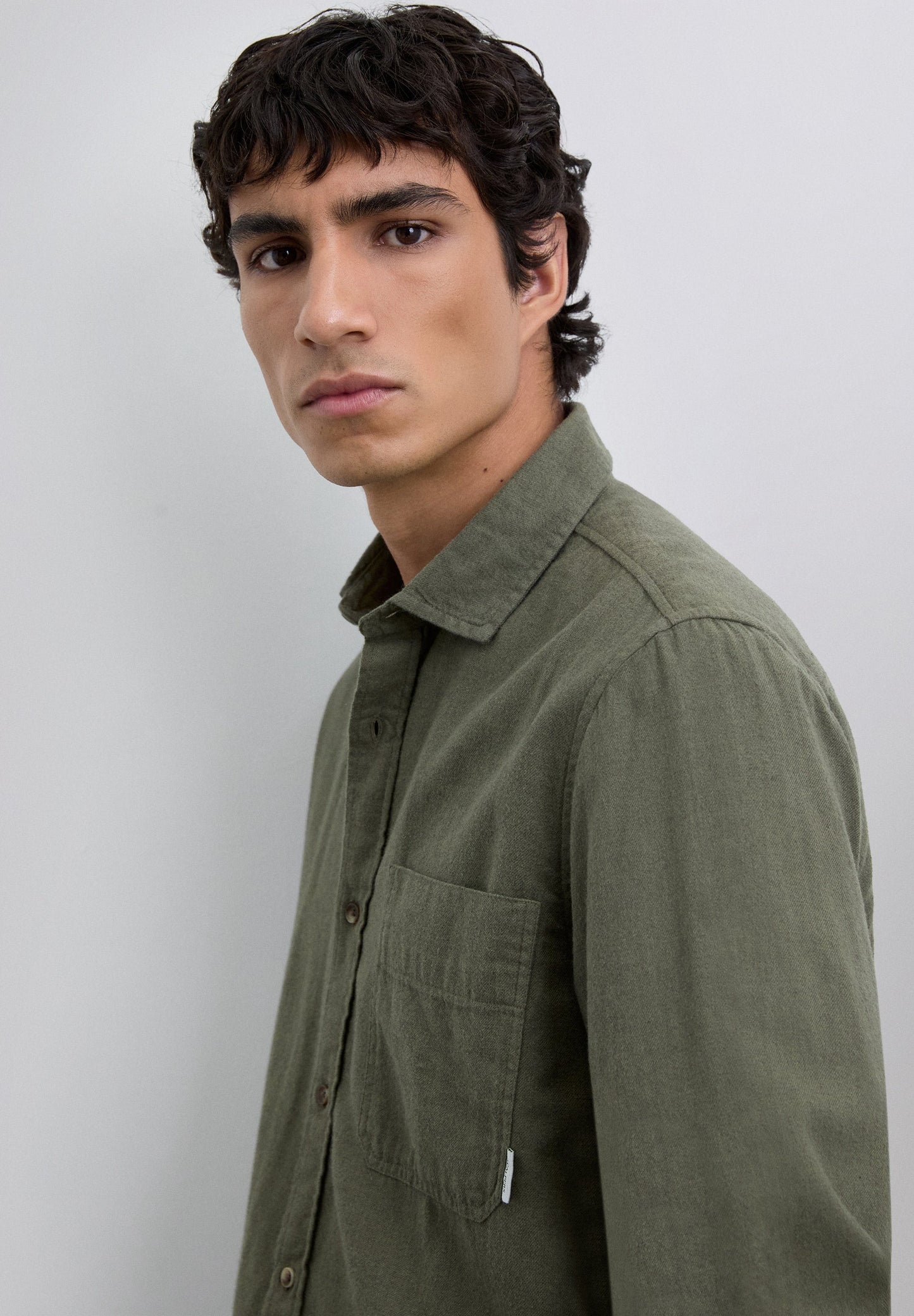 REGULAR FIT OVERSHIRT WITH POCKET