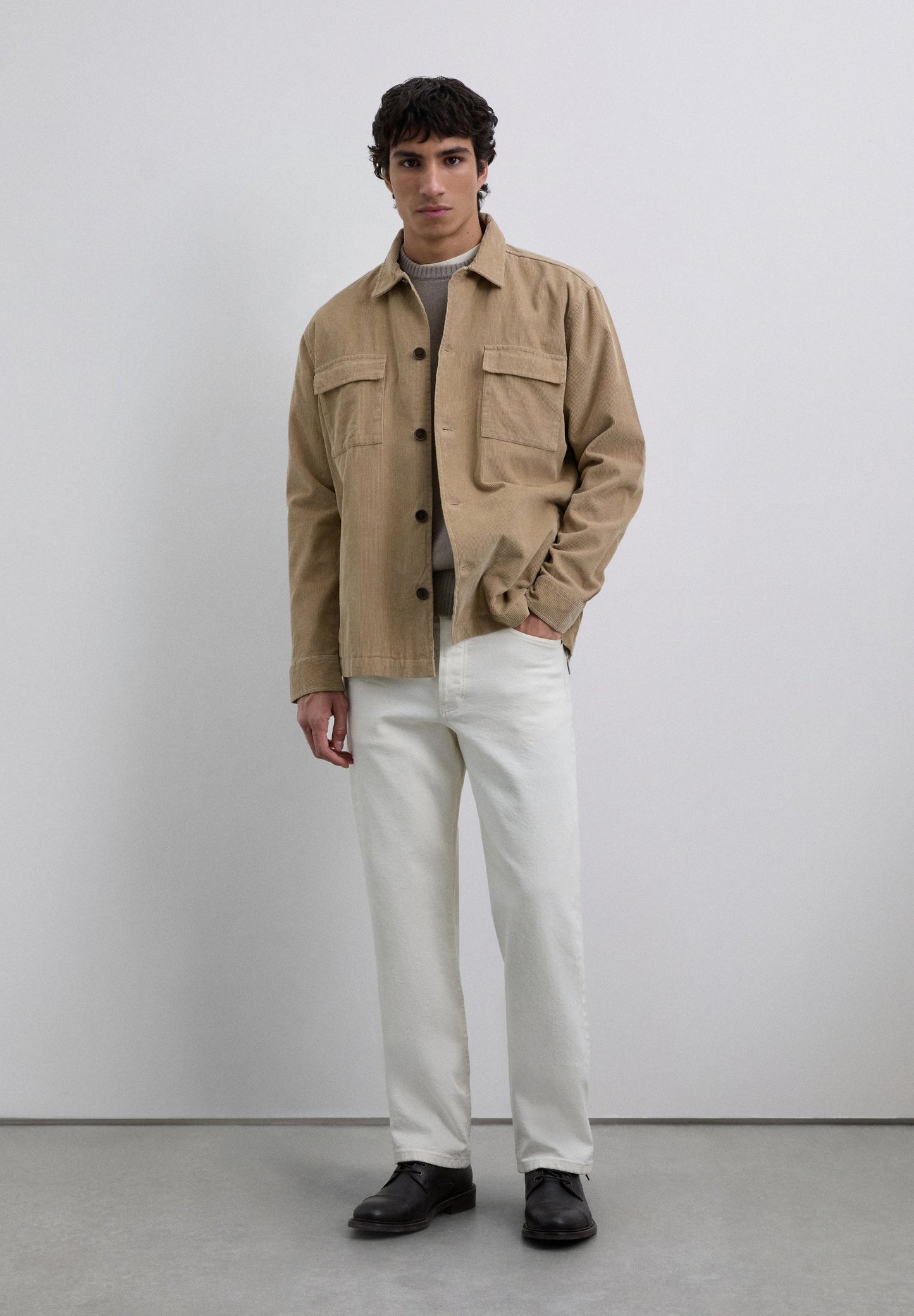 CORDUROY OVERSHIRT WITH POCKETS