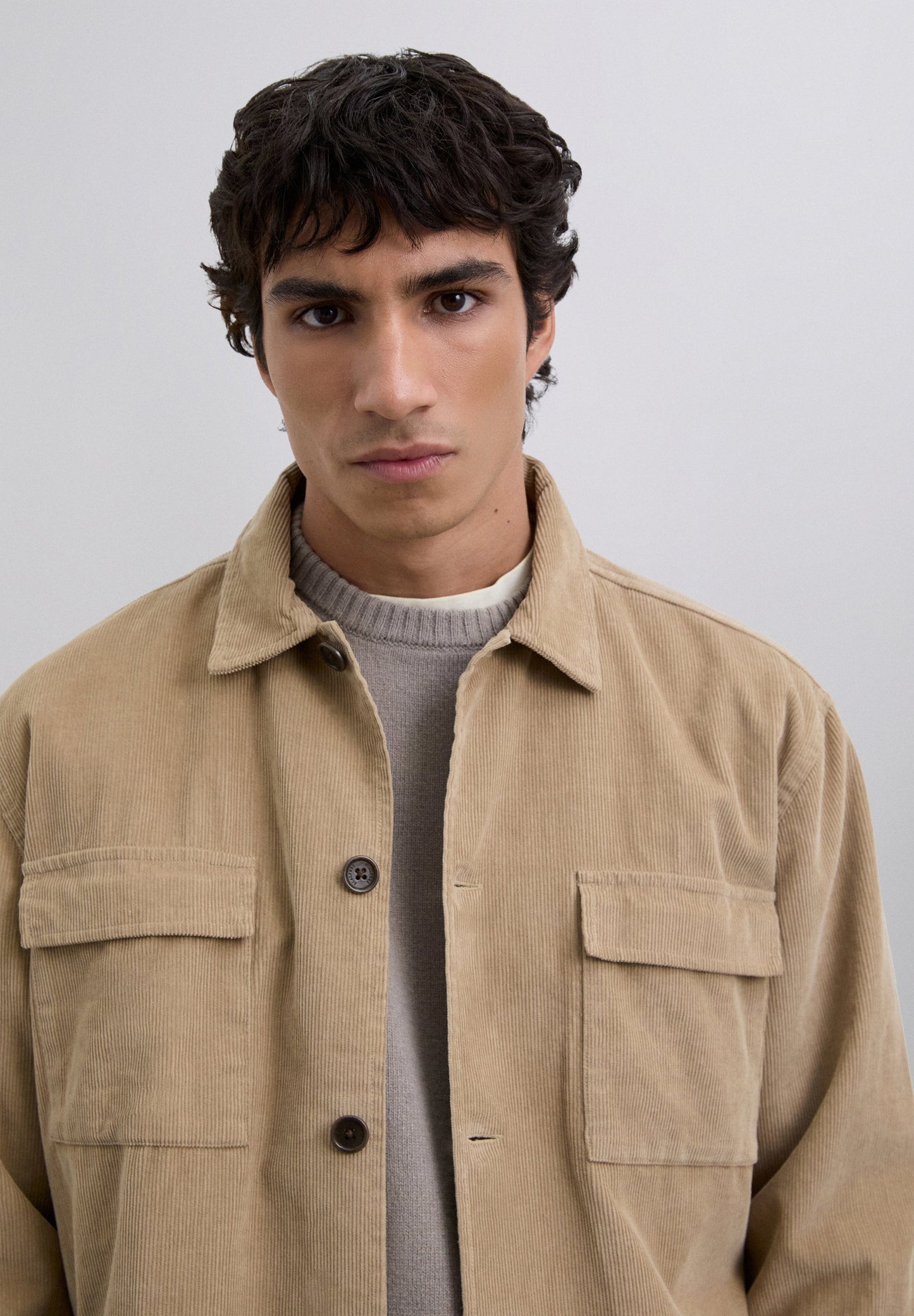 CORDUROY OVERSHIRT WITH POCKETS
