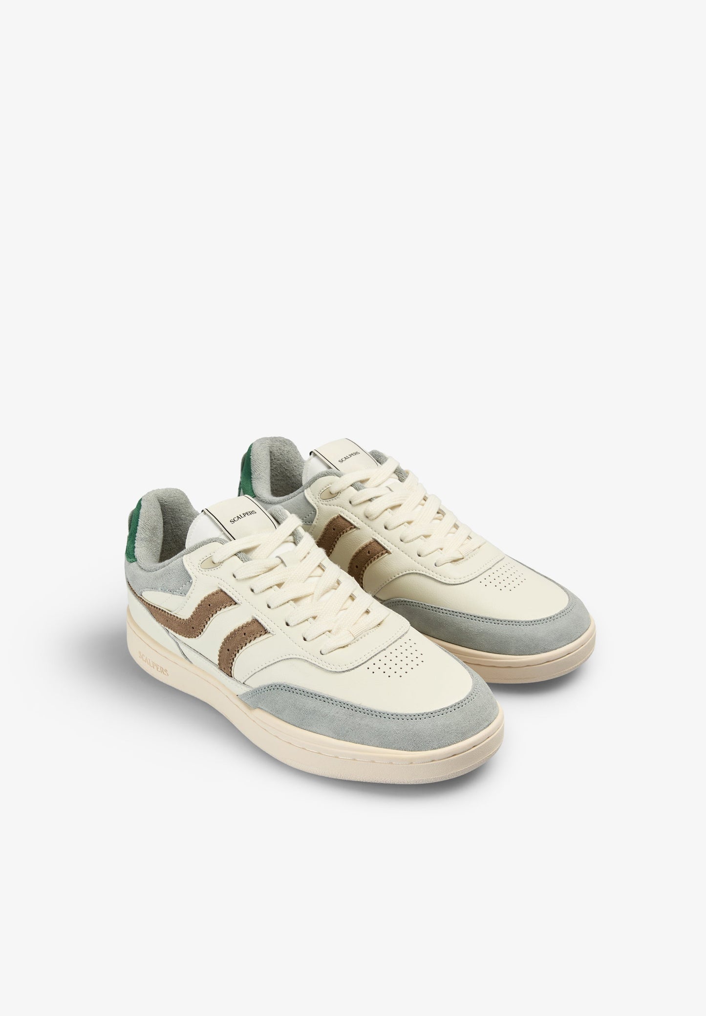 CONTRAST SUEDE SNEAKERS