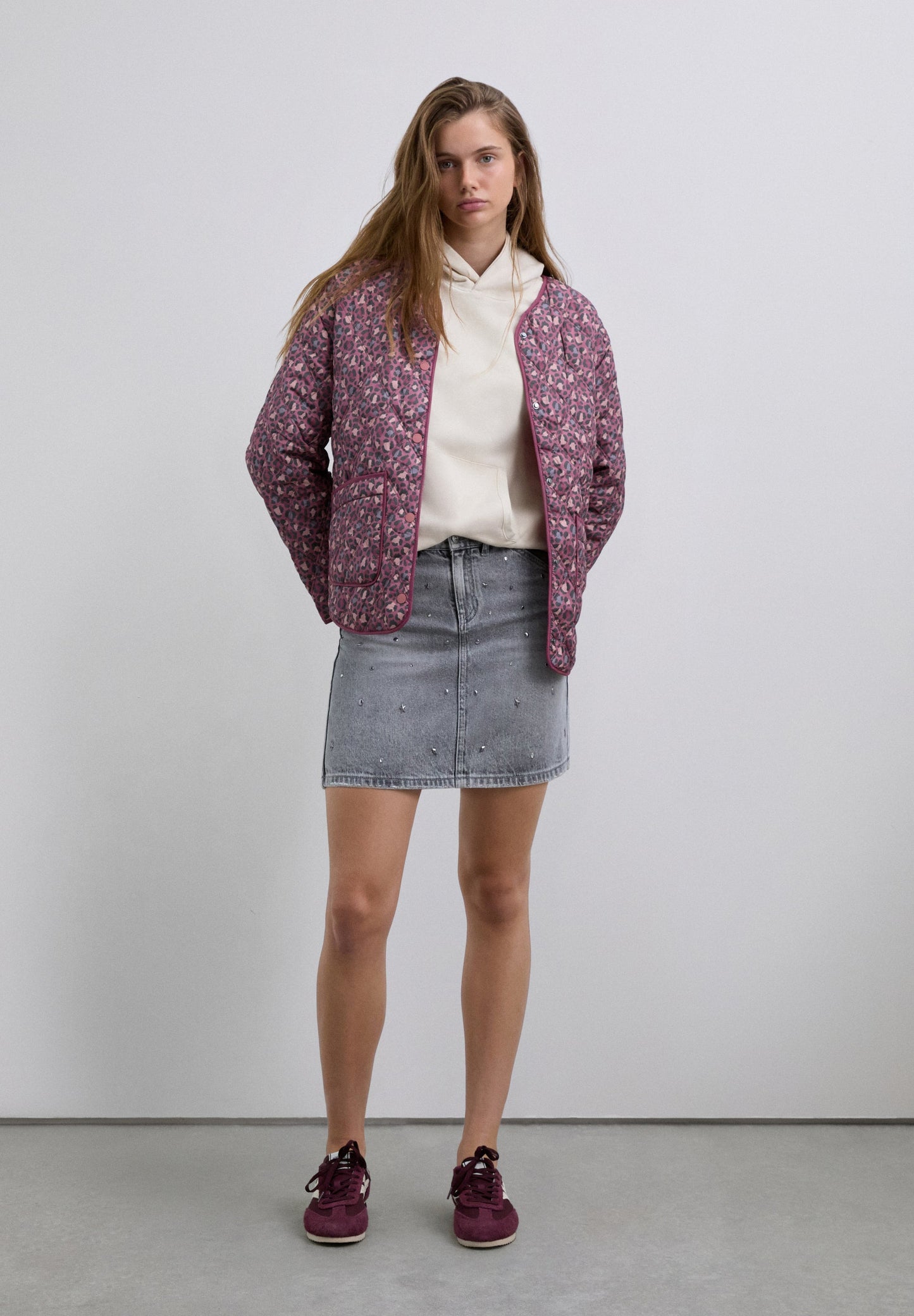 ANIMAL PRINT PUFFER JACKET