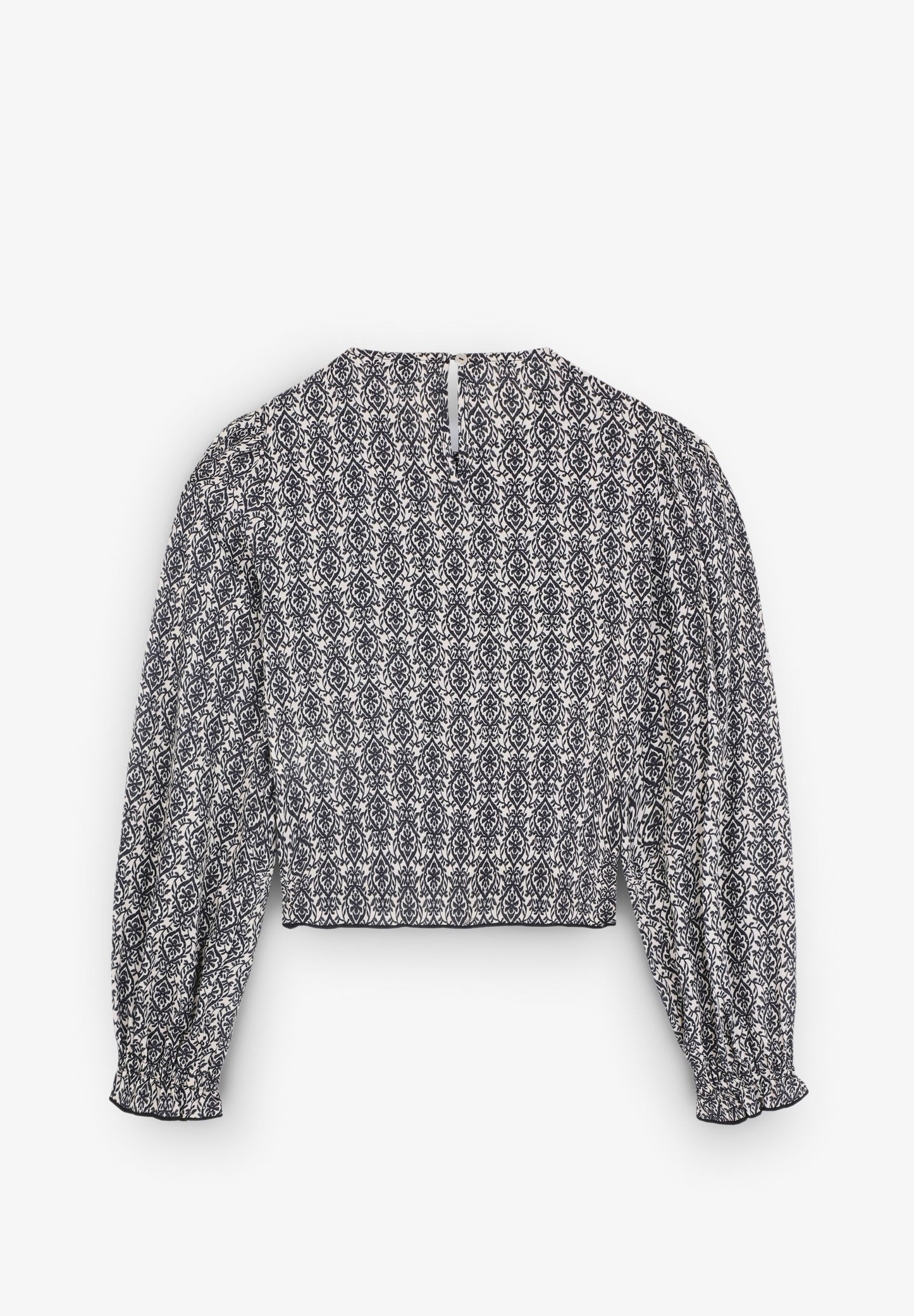 BLOUSE PRINT VOLANT