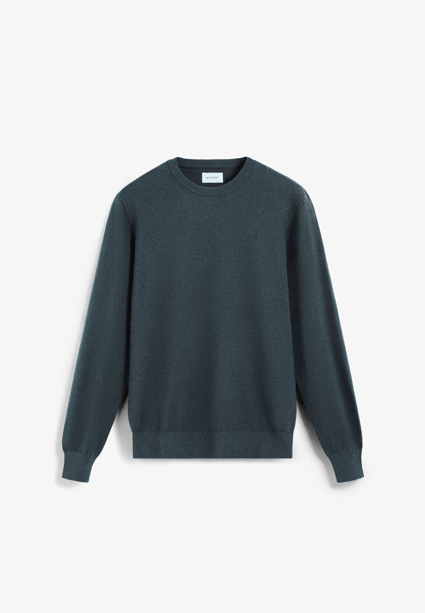 COTTON KNIT LONG SLEEVE SWEATER