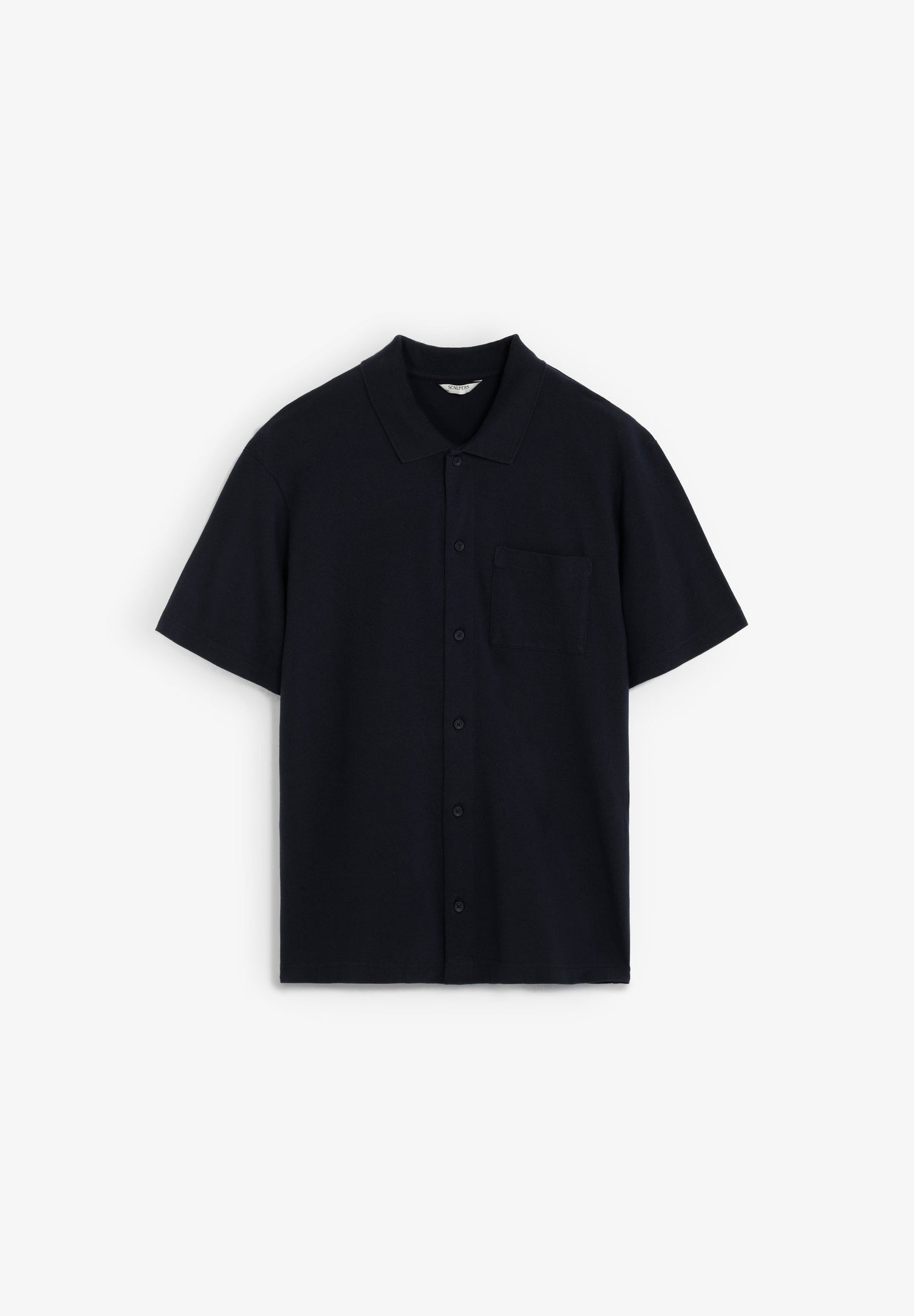 RELAXED PIQUÉ POLO CARDIGAN