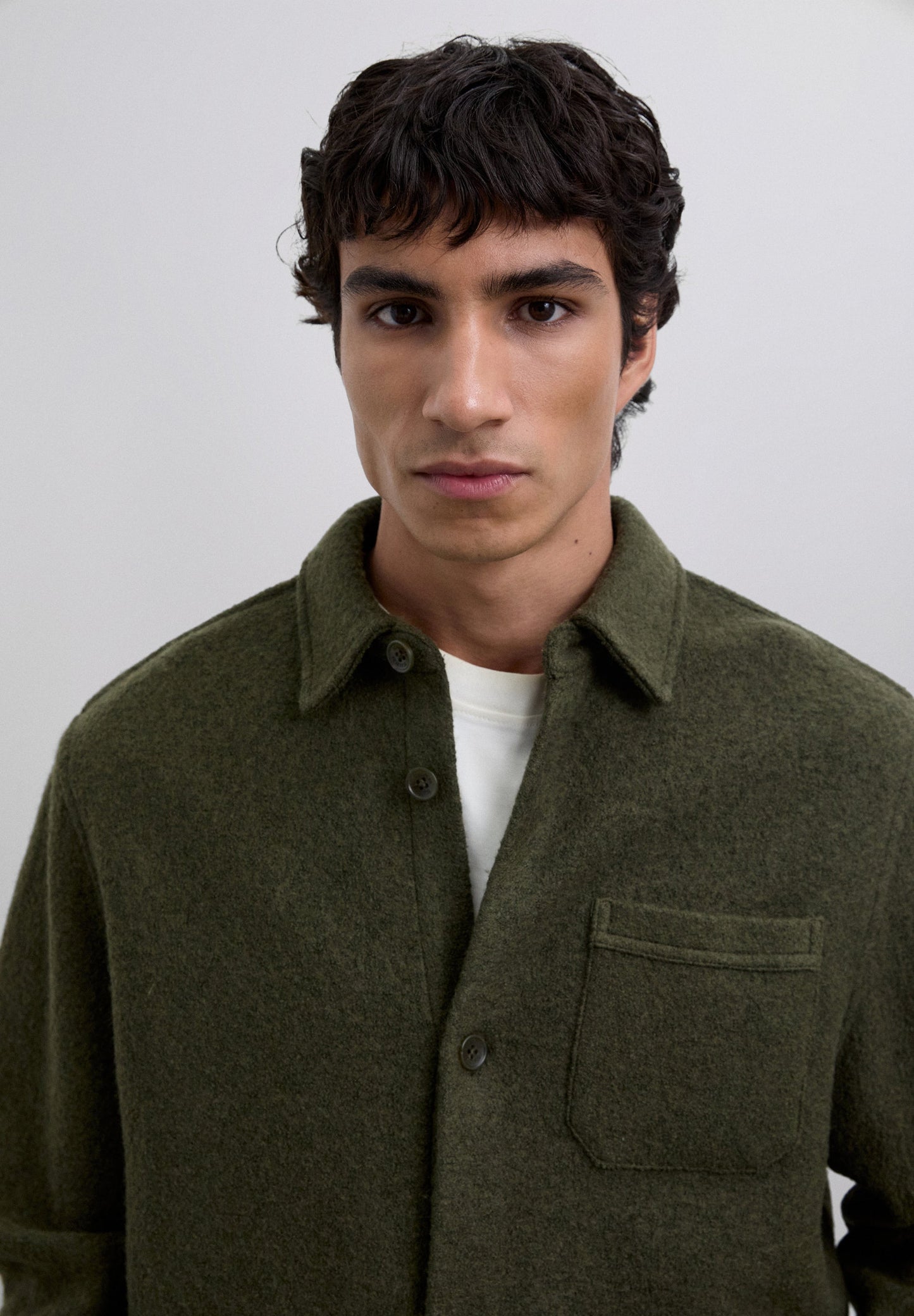 WOOL OVERSHIRT WITH POCKETS