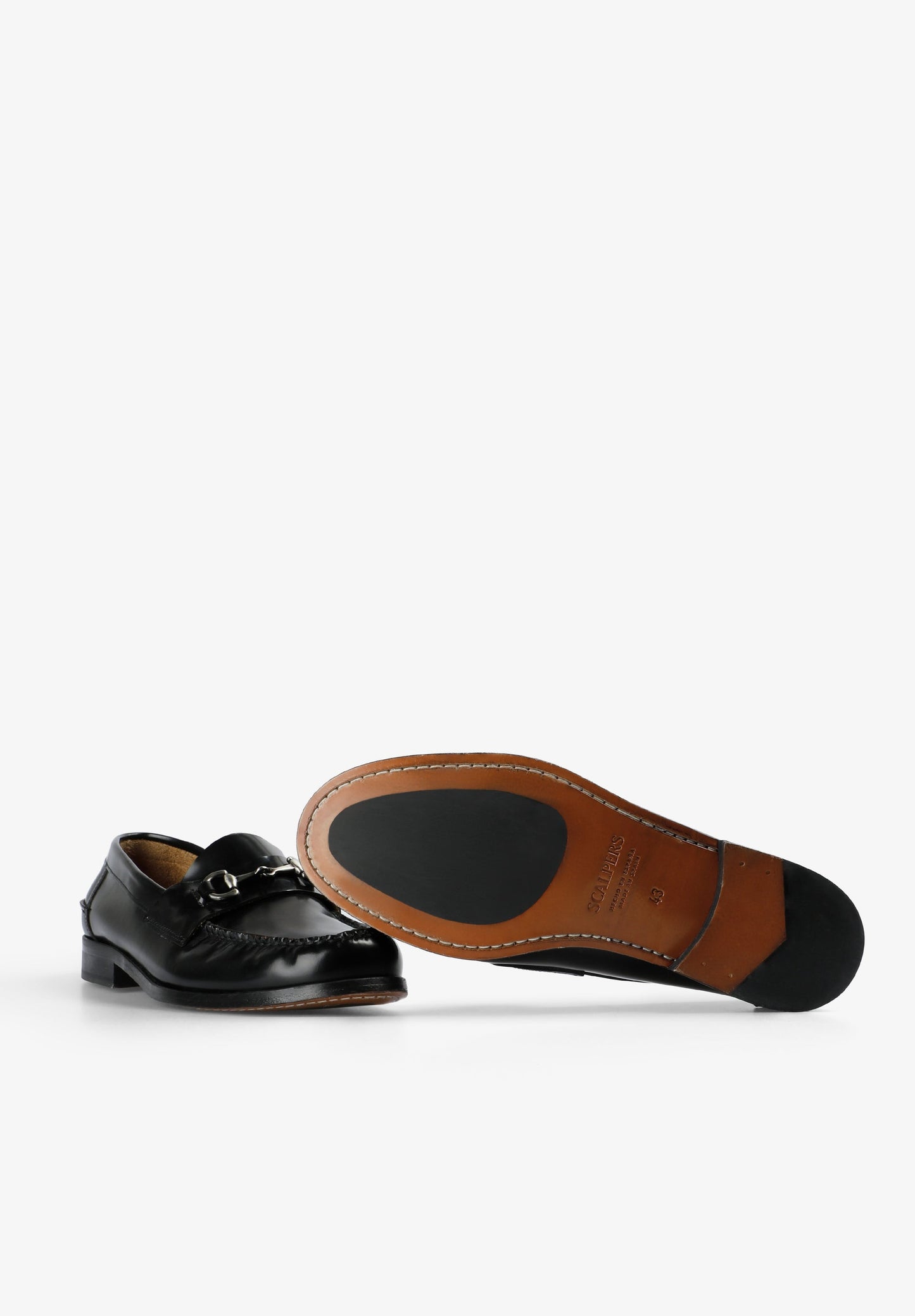 LEATHER LOAFERS WITH BUCKLE