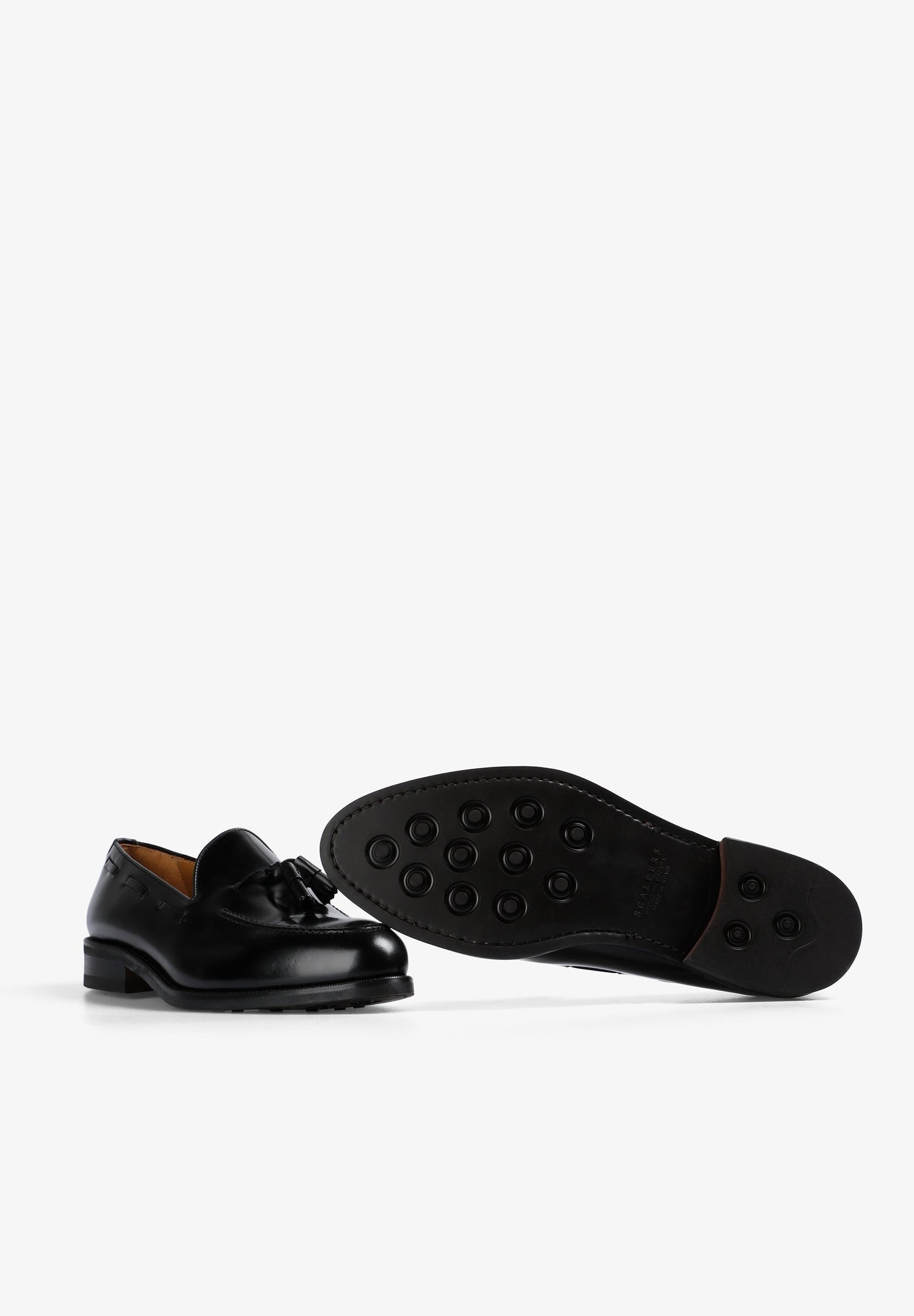 SMART LEATHER LOAFERS WITH TASSELS