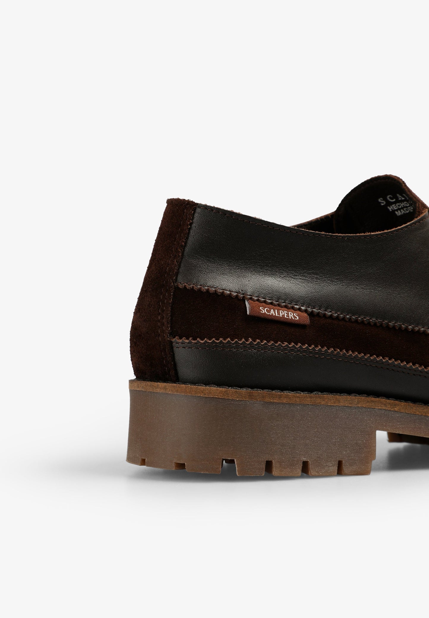 LEATHER SHOES WITH TRACK SOLES