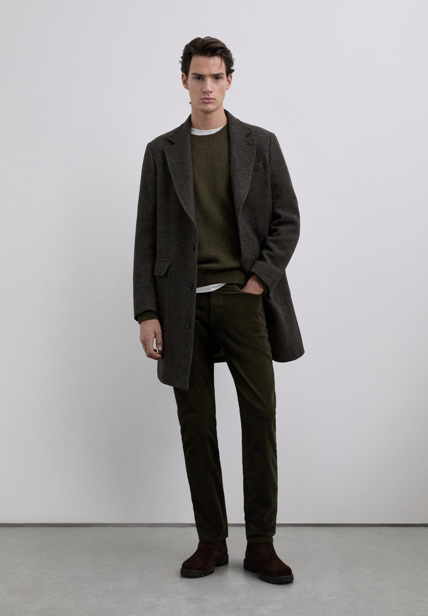 RIBBED MERINO WOOL SWEATER