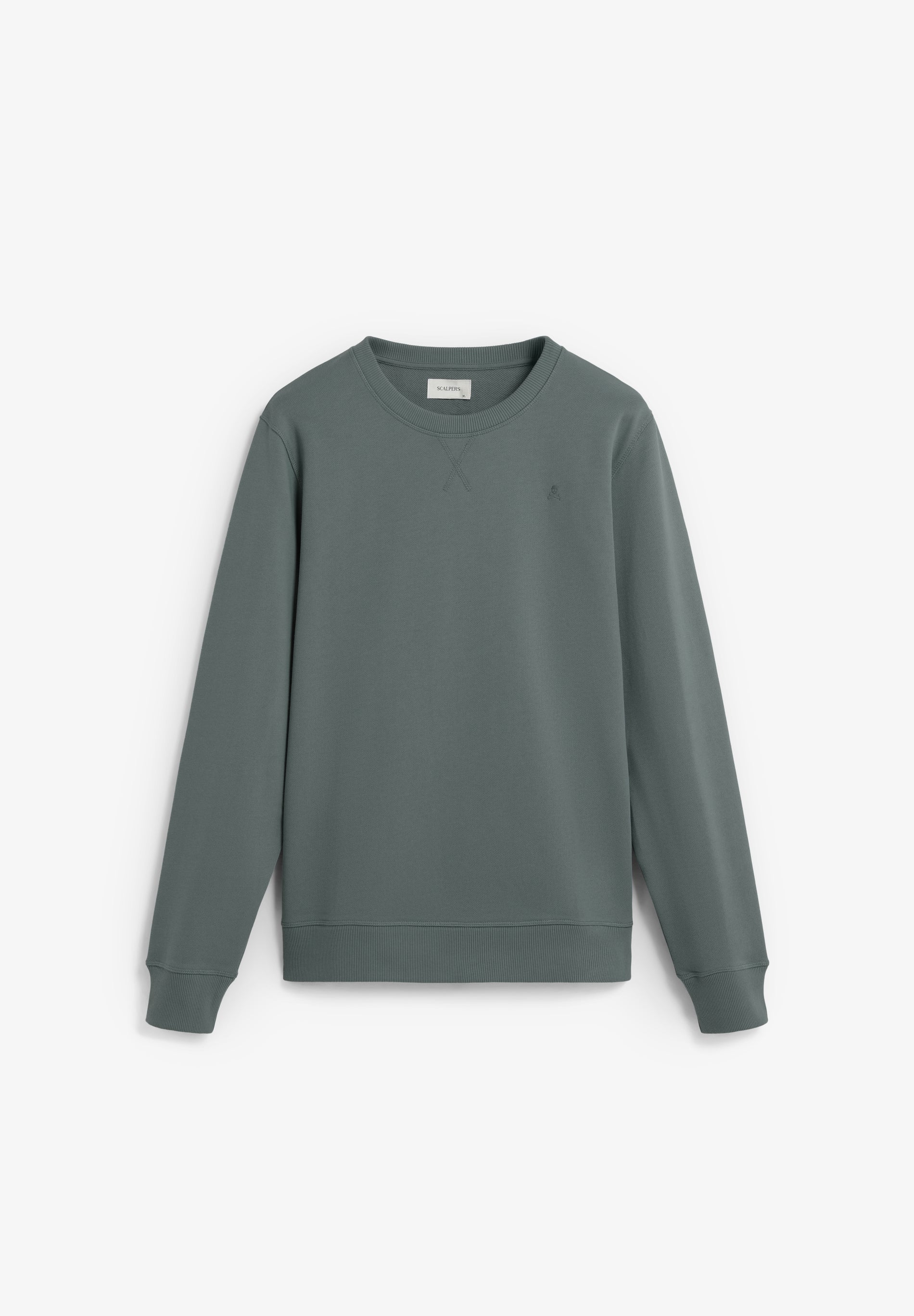 COTTON SWEATSHIRT WITH CONTRAST EMBROIDERY