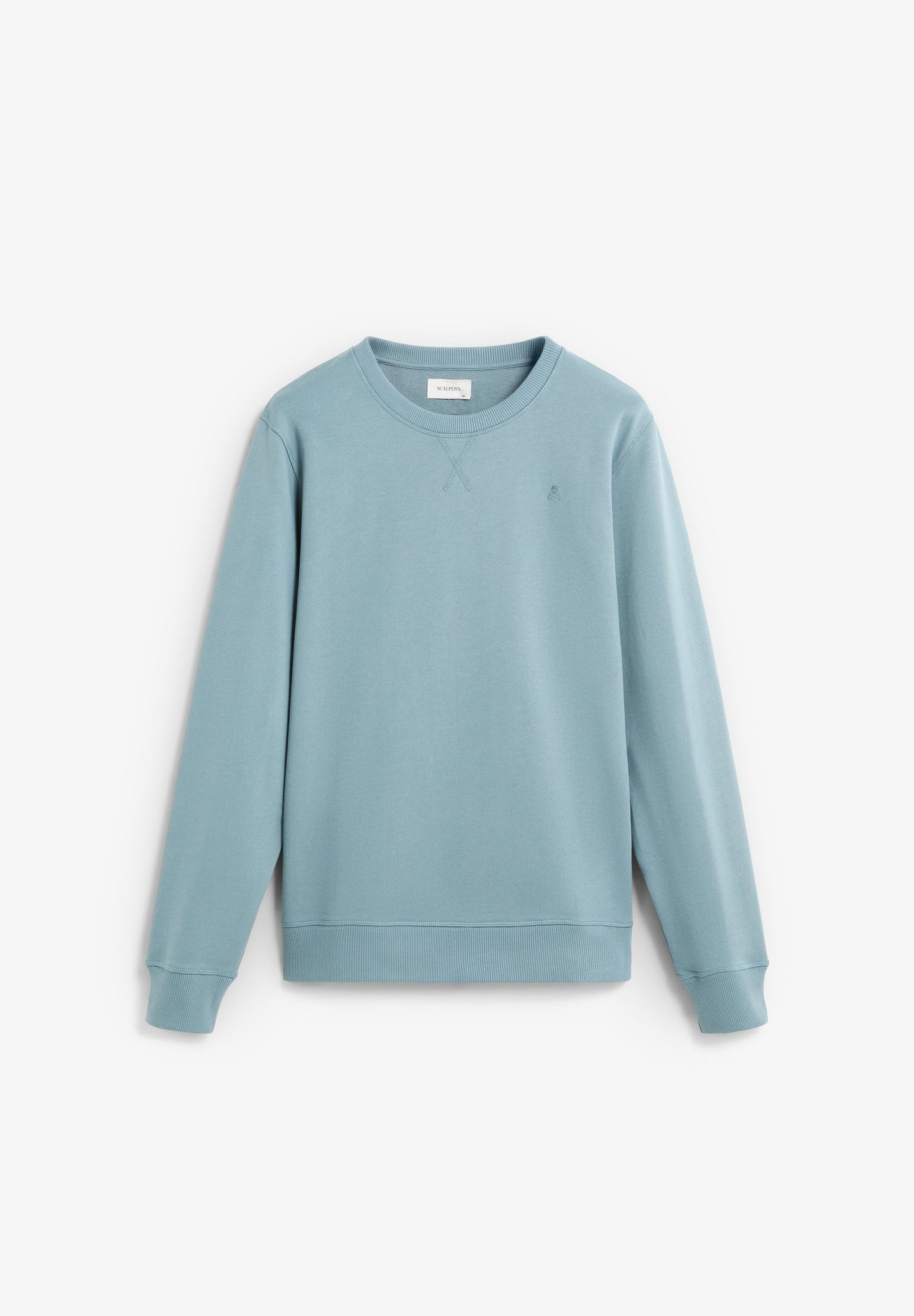 COTTON SWEATSHIRT WITH CONTRAST EMBROIDERY
